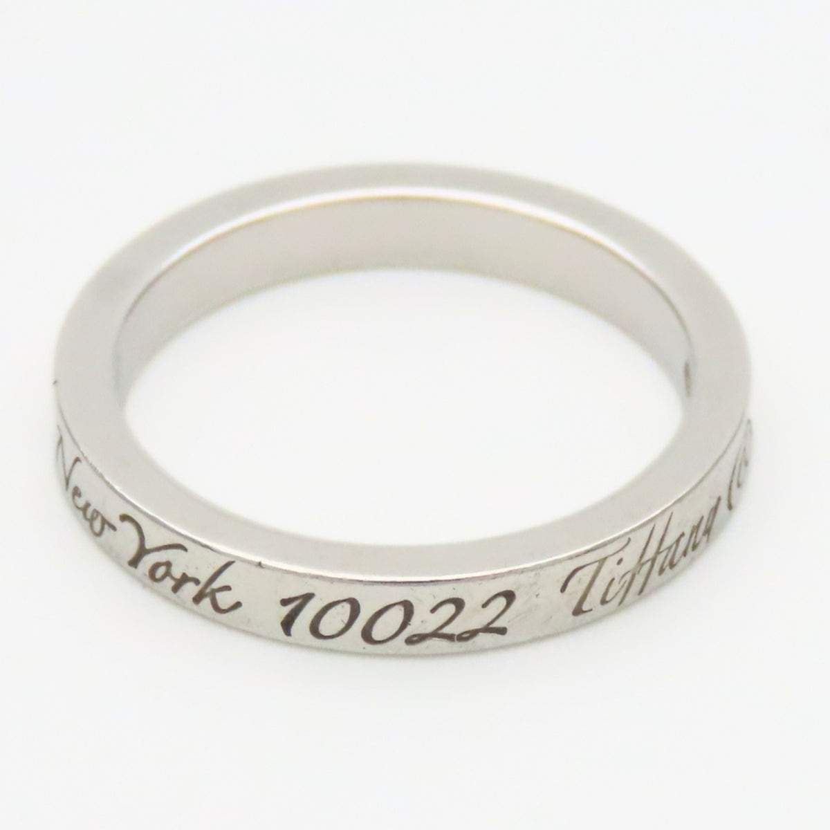 Tiffany Silver Silver 925 Band Ring (Pre-Owned)