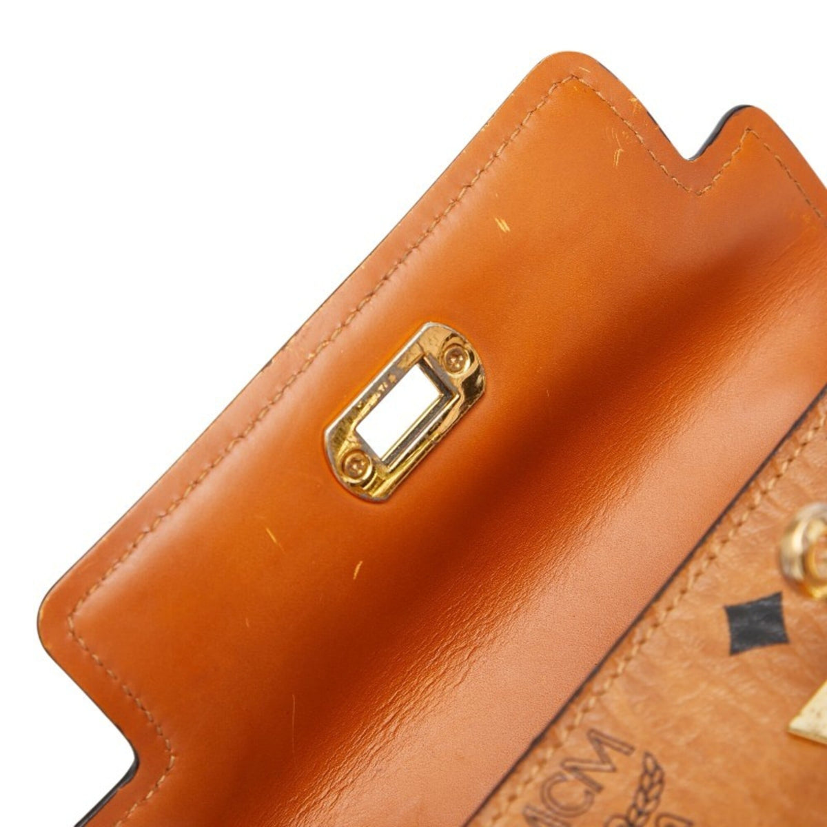 Mcm Brown Pvc Leather Handbag Shoulder Bag (Pre-Owned)
