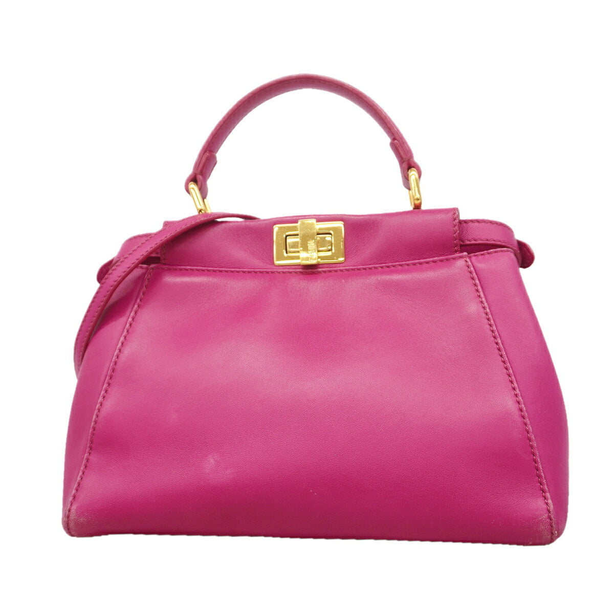 Fendi Pink Leather Handbag (Pre-Owned)