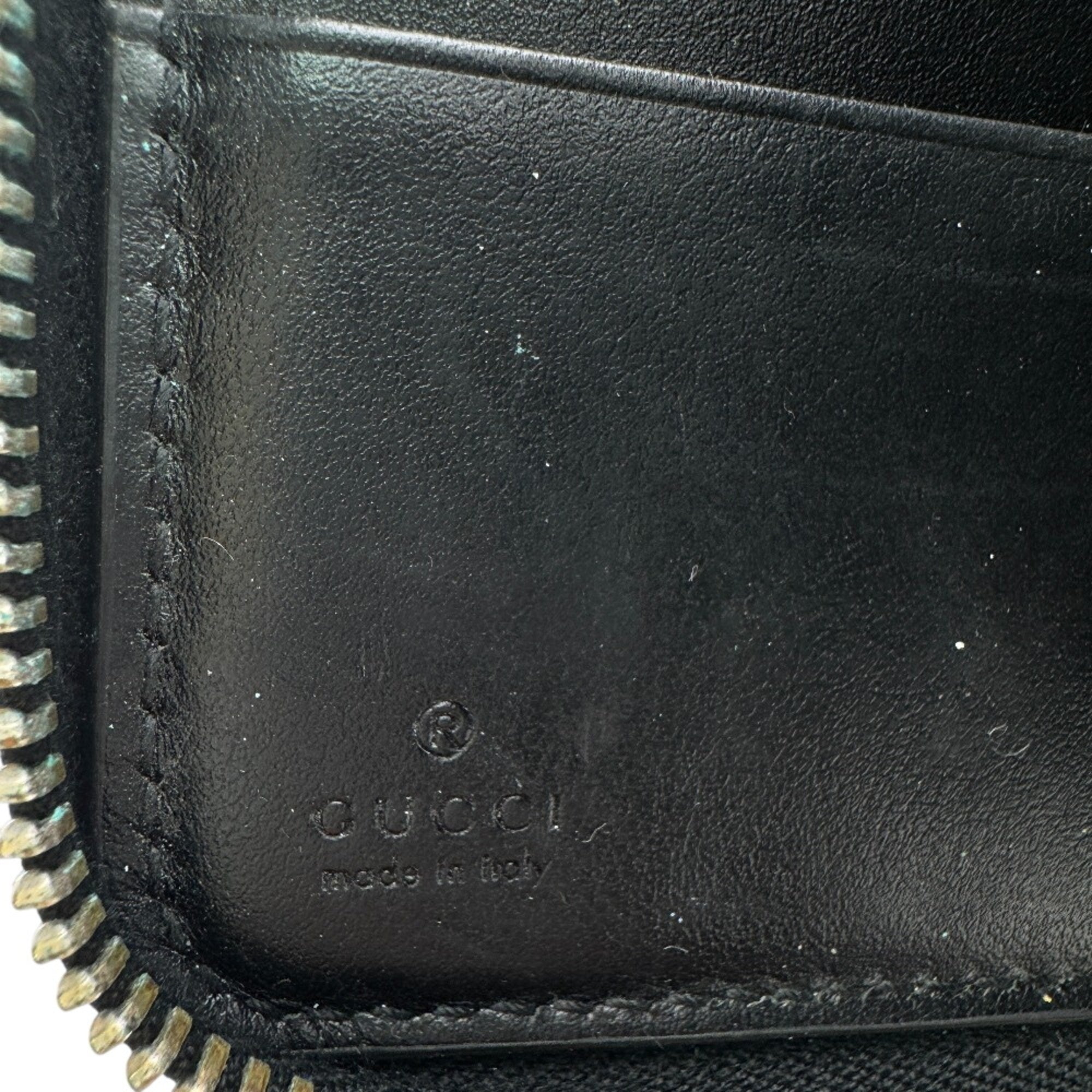 Gucci Black Leather Long Wallet (Bi-Fold) (Pre-Owned)