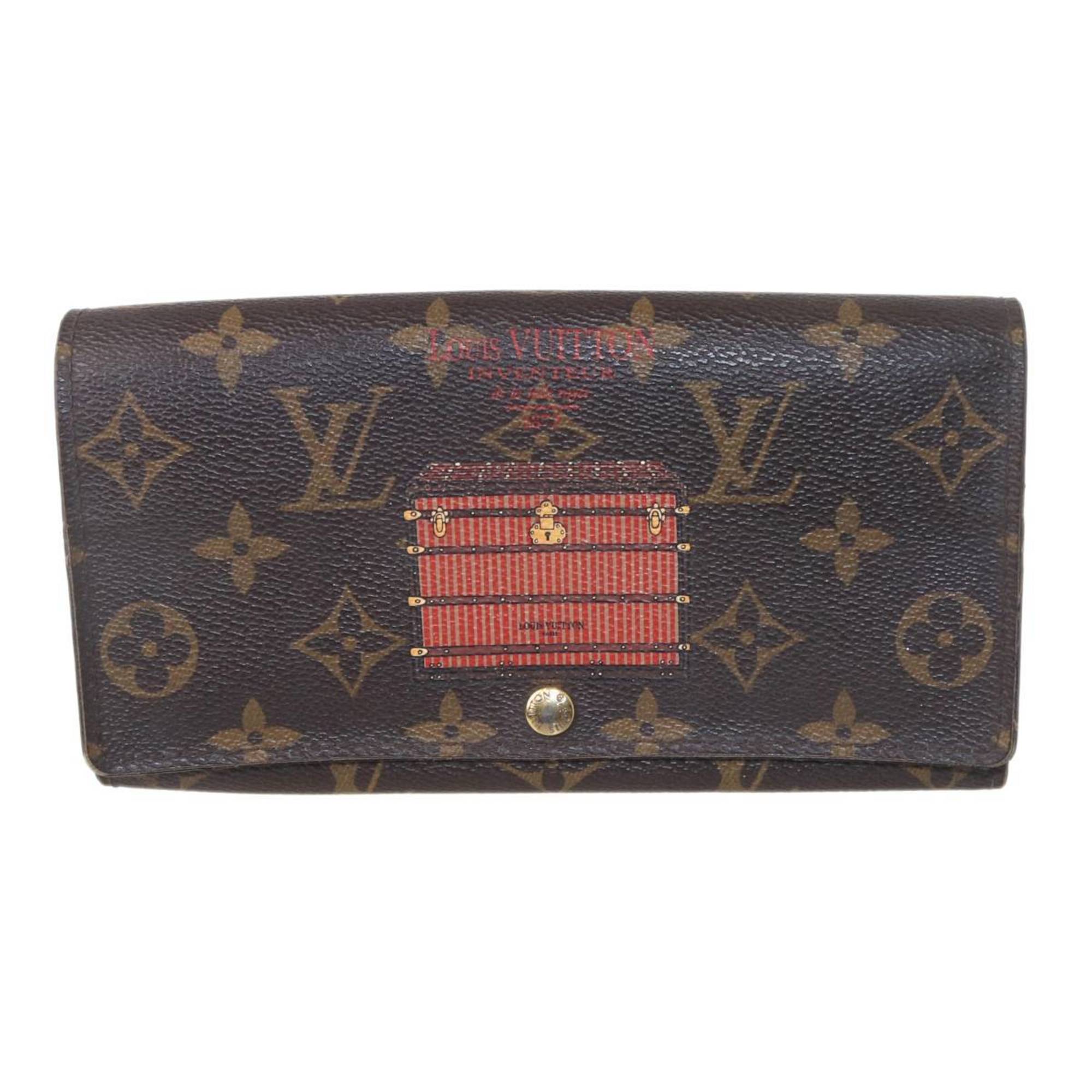 Louis Vuitton Monogram Brown Long Wallet (Bi-Fold) (Pre-Owned)