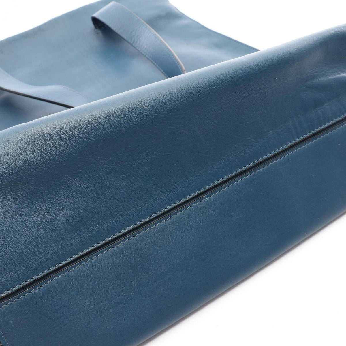 Loewe Blue Leather Handbag Tote Bag (Pre-Owned)