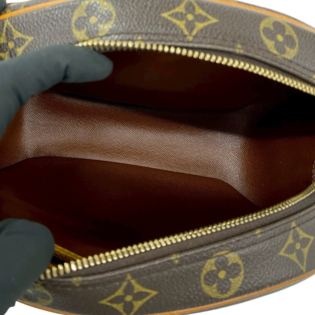 Louis Vuitton Brown Leather Pvc Pochette Shoulder Bag (Pre-Owned)