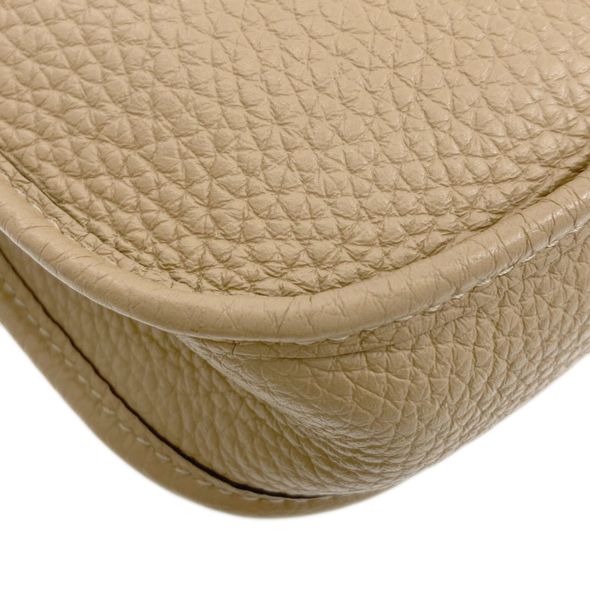 Hermes Beige Taurillon Clemence Leather Shoulder Bag (Pre-Owned)