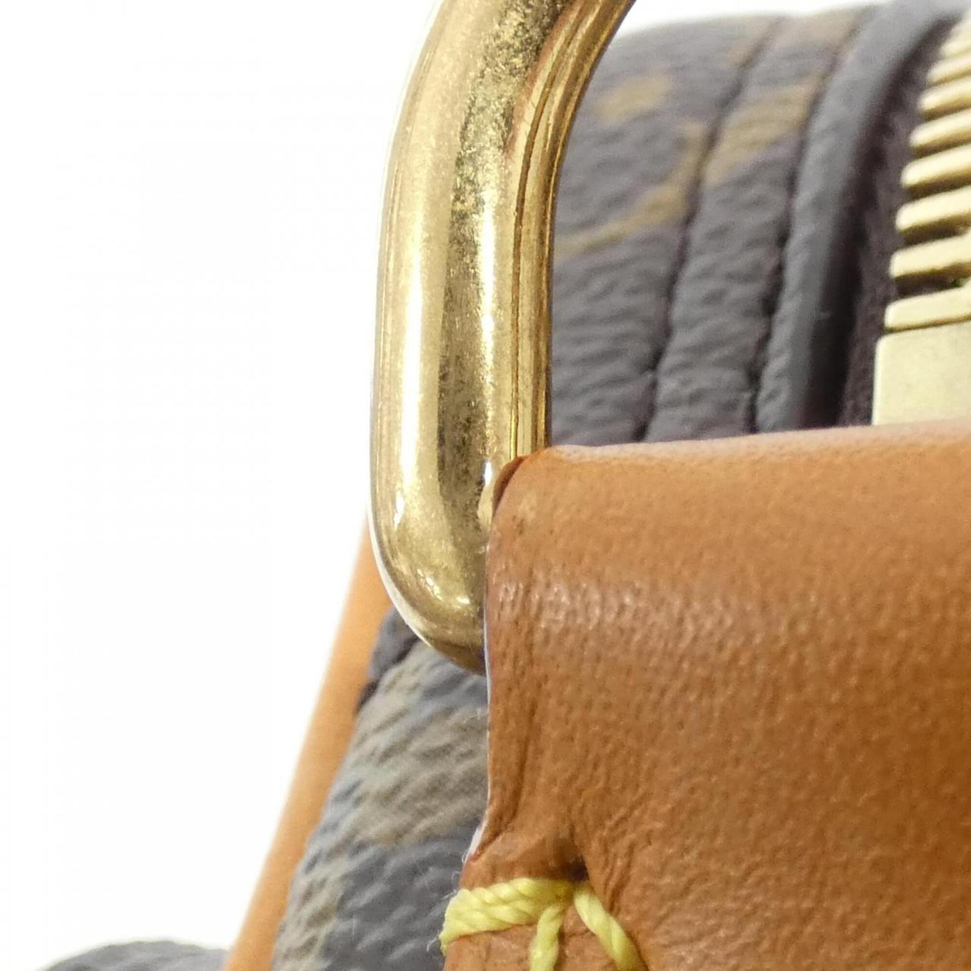 Louis Vuitton Monogram Brown Marron Coated Canvas Shoulder Bag (Pre-Owned)