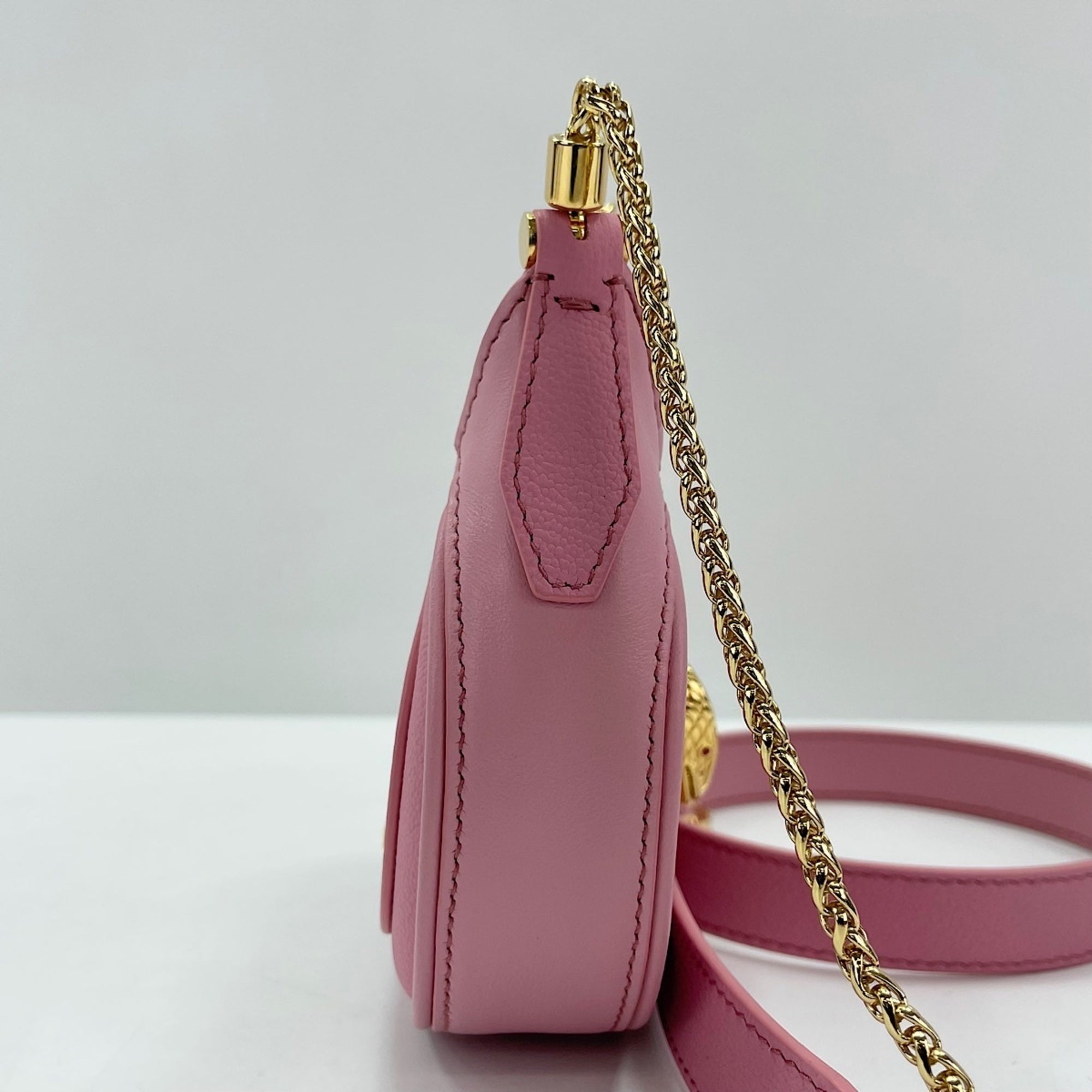 Bvlgari Pink Leather Shoulder Bag (Pre-Owned)