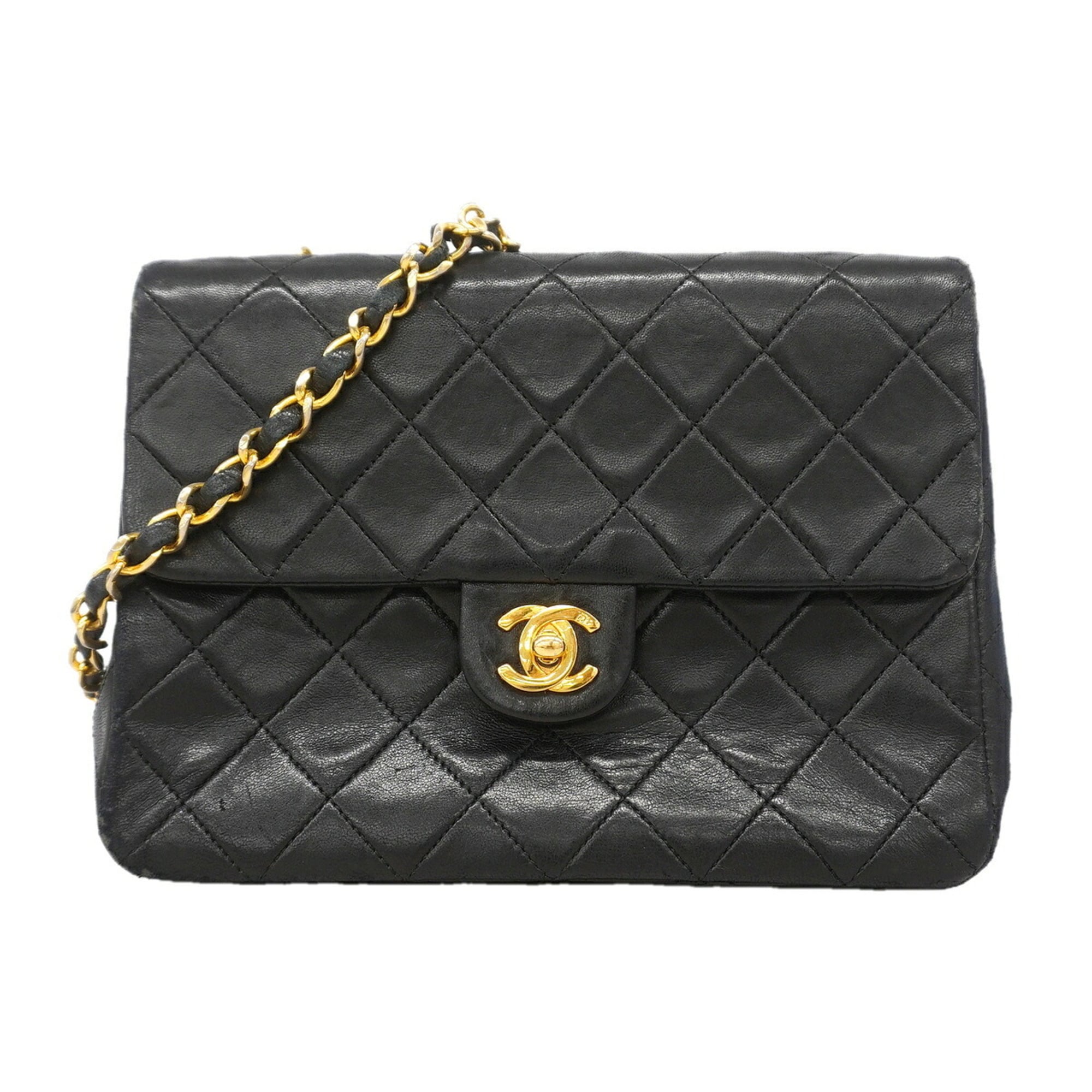 Chanel Black Leather Shoulder Bag (Pre-Owned)