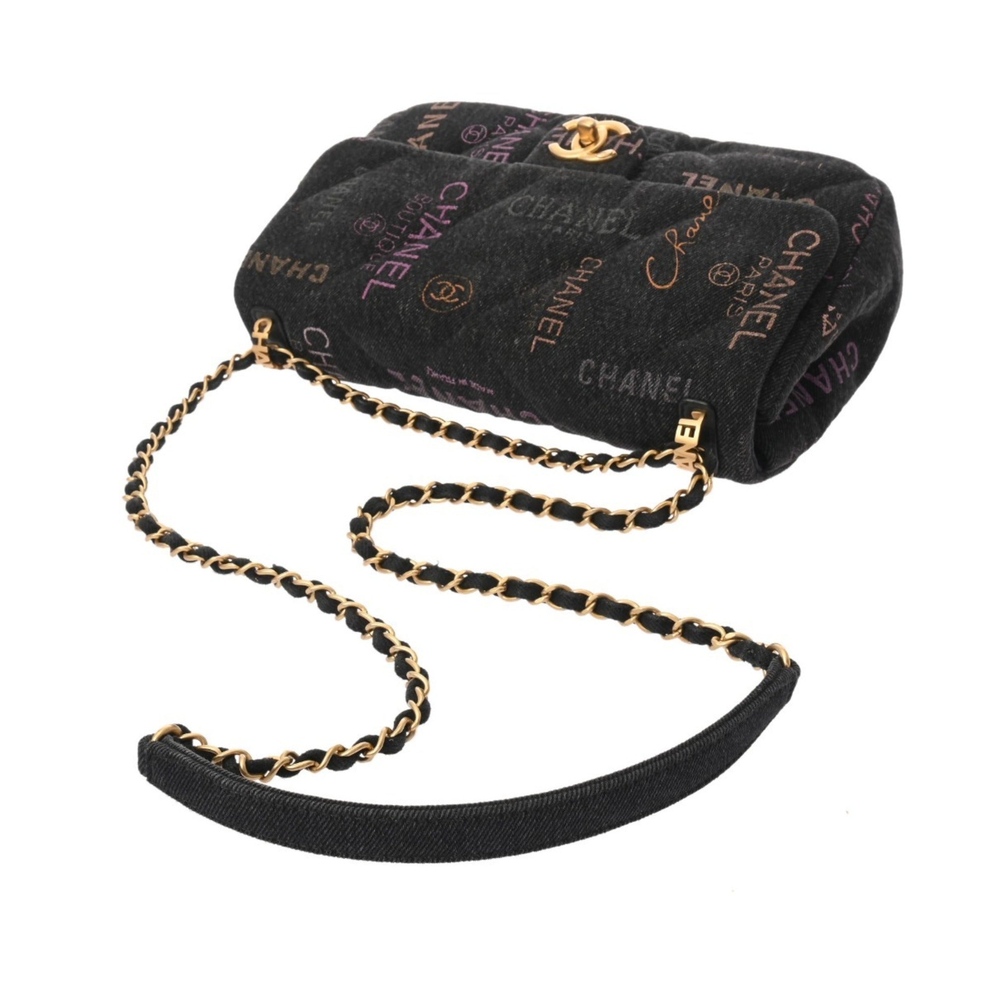 Chanel Black Denim Shoulder Bag (Pre-Owned)