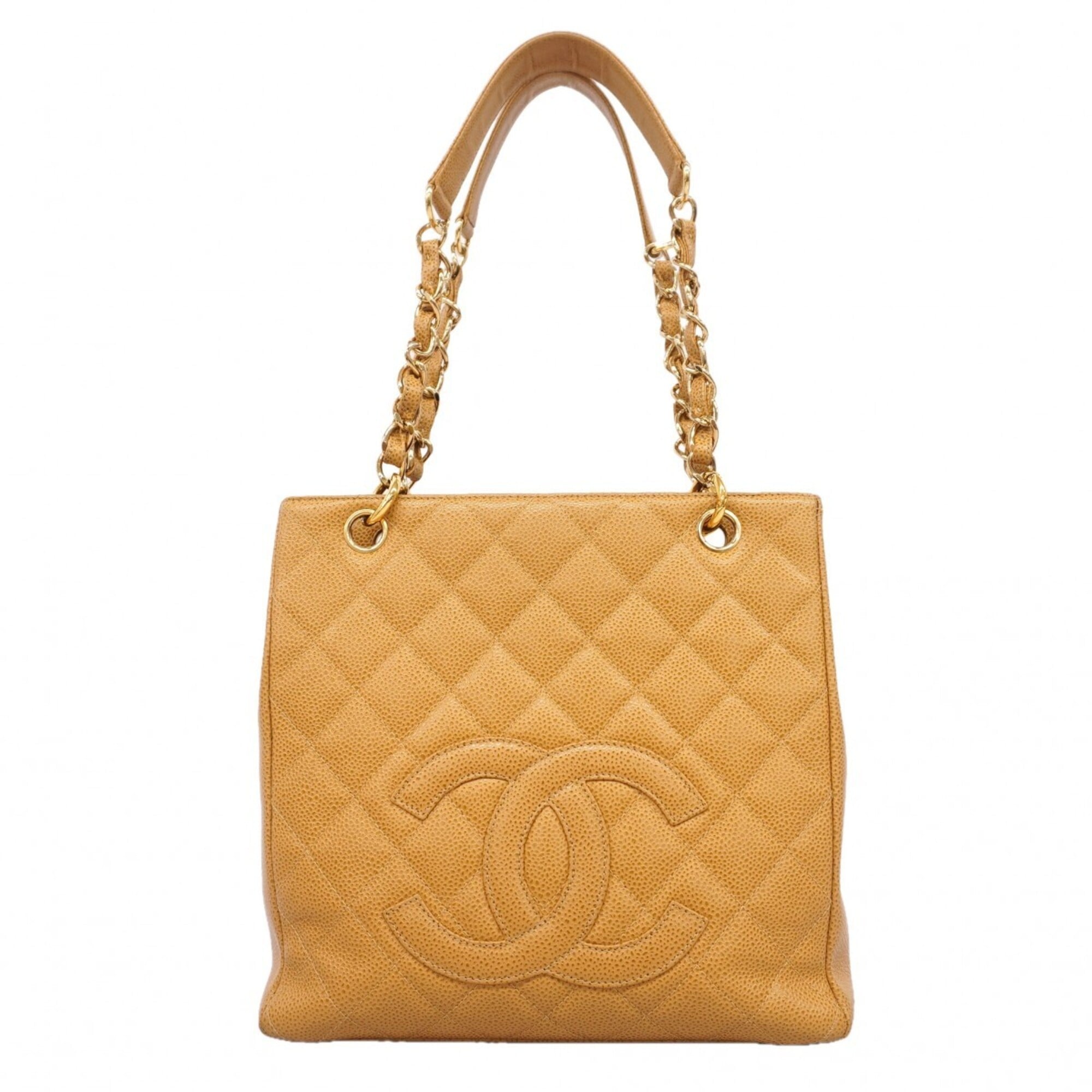 Chanel Brown Grained Calfskin Tote Bag (Pre-Owned)