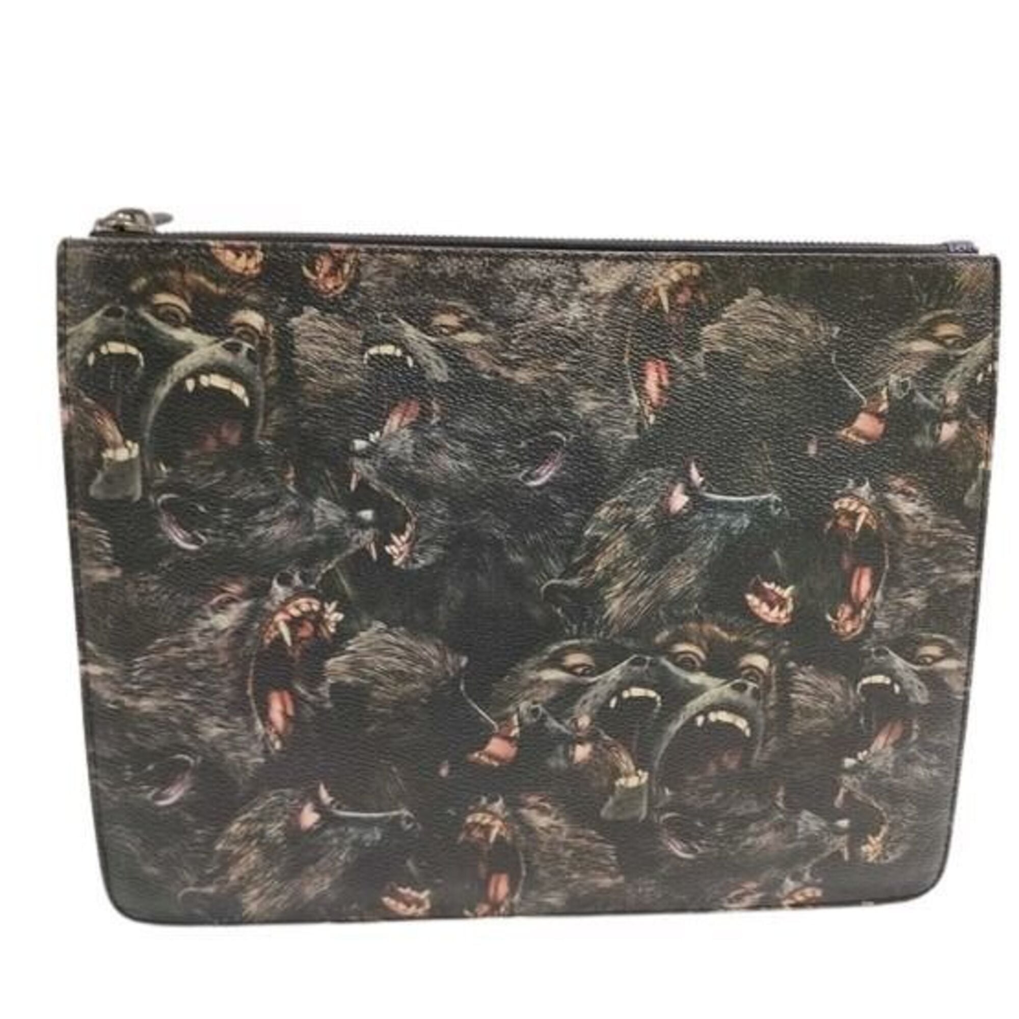 Givenchy Black Pvc Clutch Bag (Pre-Owned)