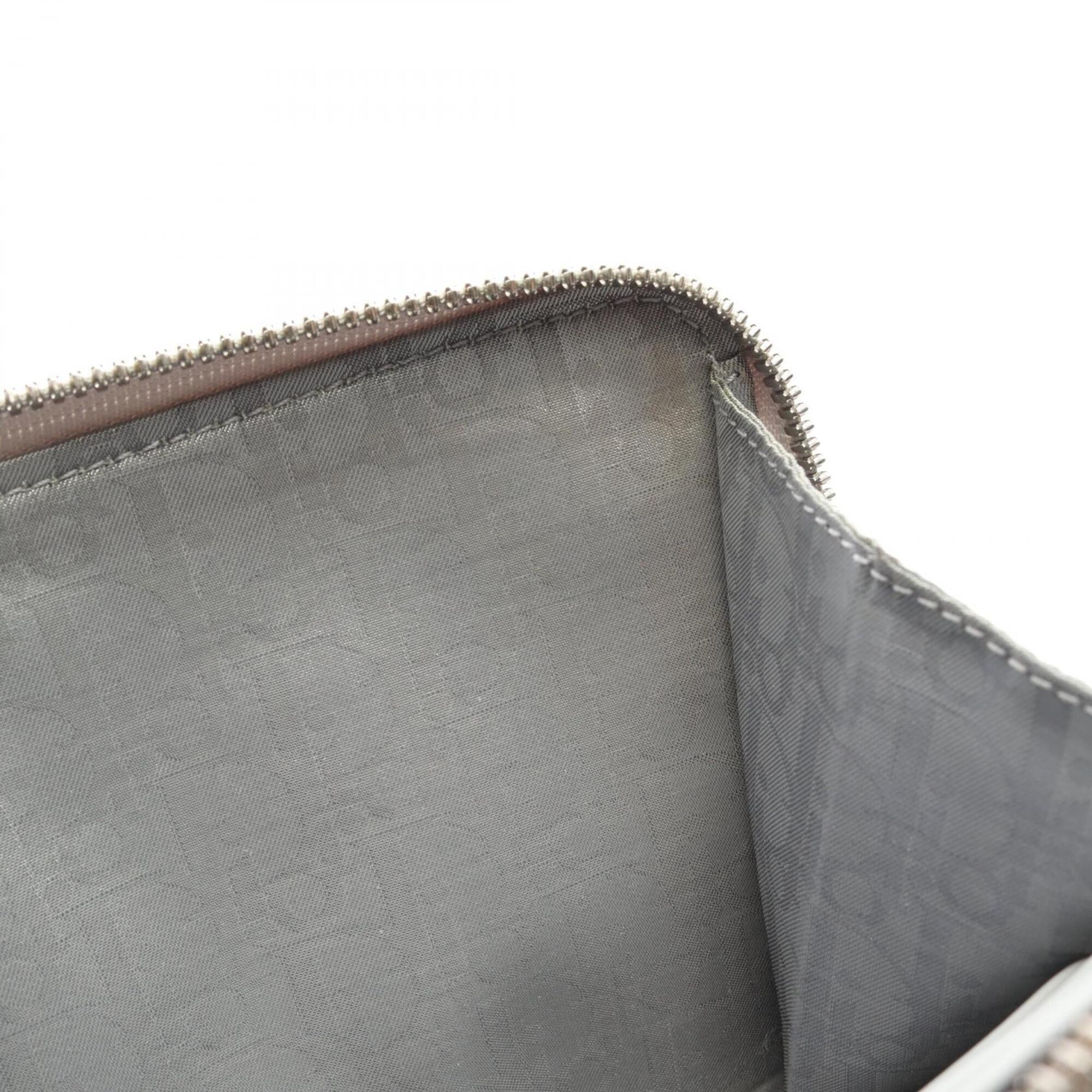 Christian Dior Gray Leather Handbag Shoulder Bag (Pre-Owned)