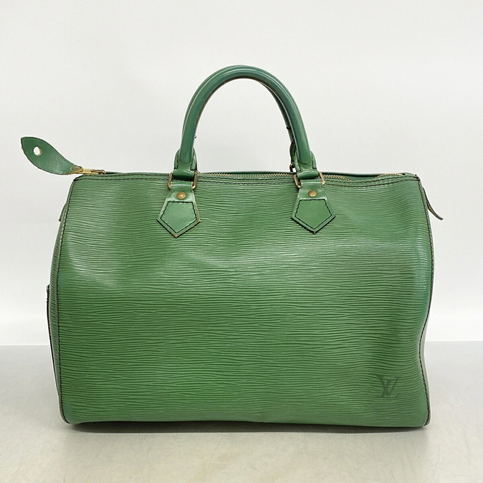 Louis Vuitton Borneo Green Handbag (Pre-Owned)