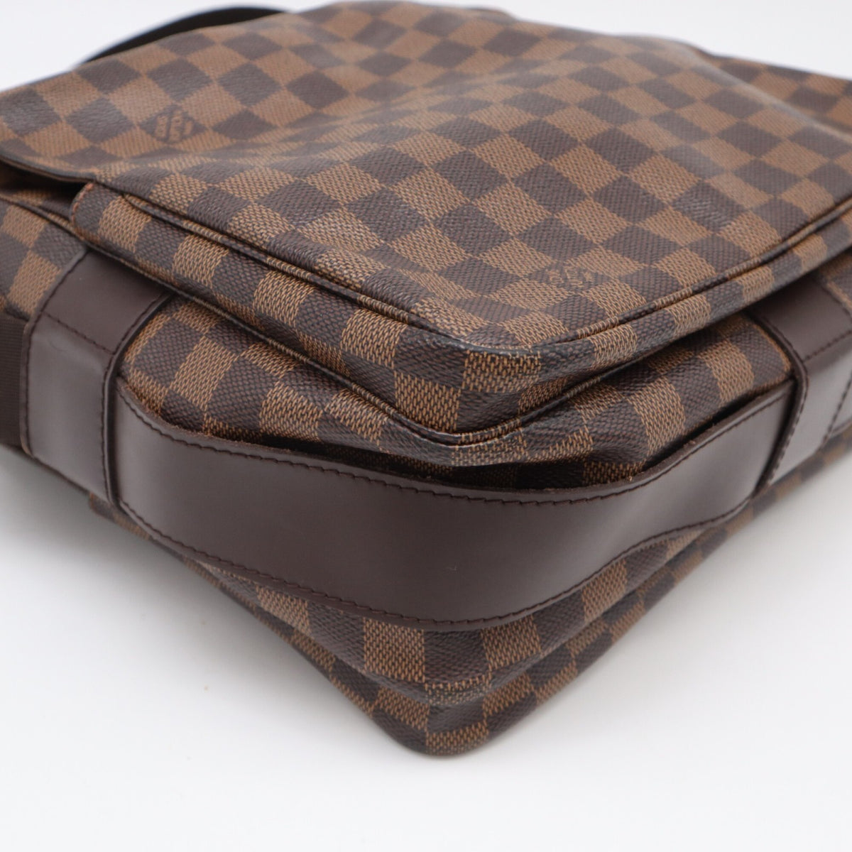 Louis Vuitton Beige Brown Damier Canvas Coated Canvas Leather Shoulder Bag (Pre-Owned)
