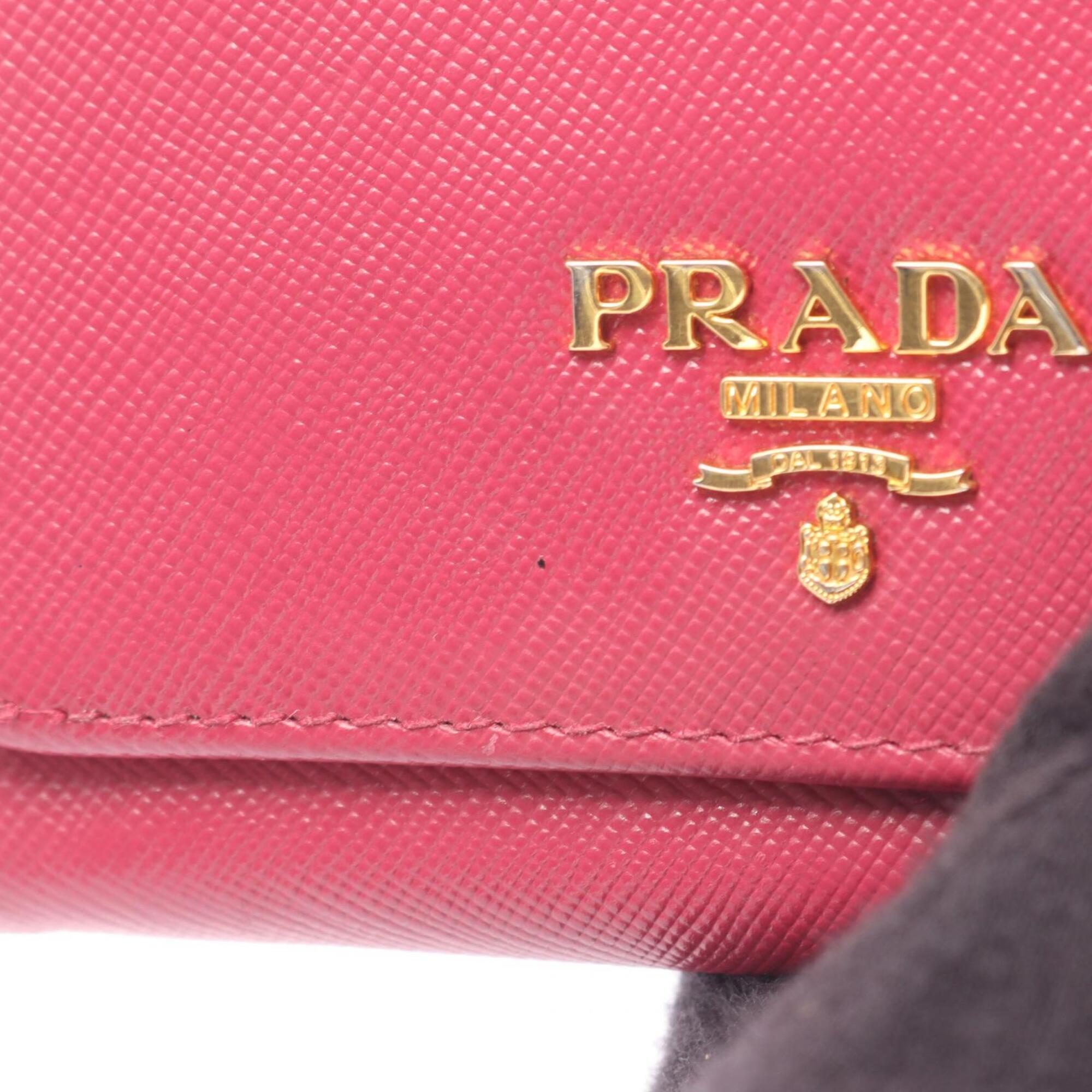 Prada Pink Leather Wallet (Tri-Fold) (Pre-Owned)