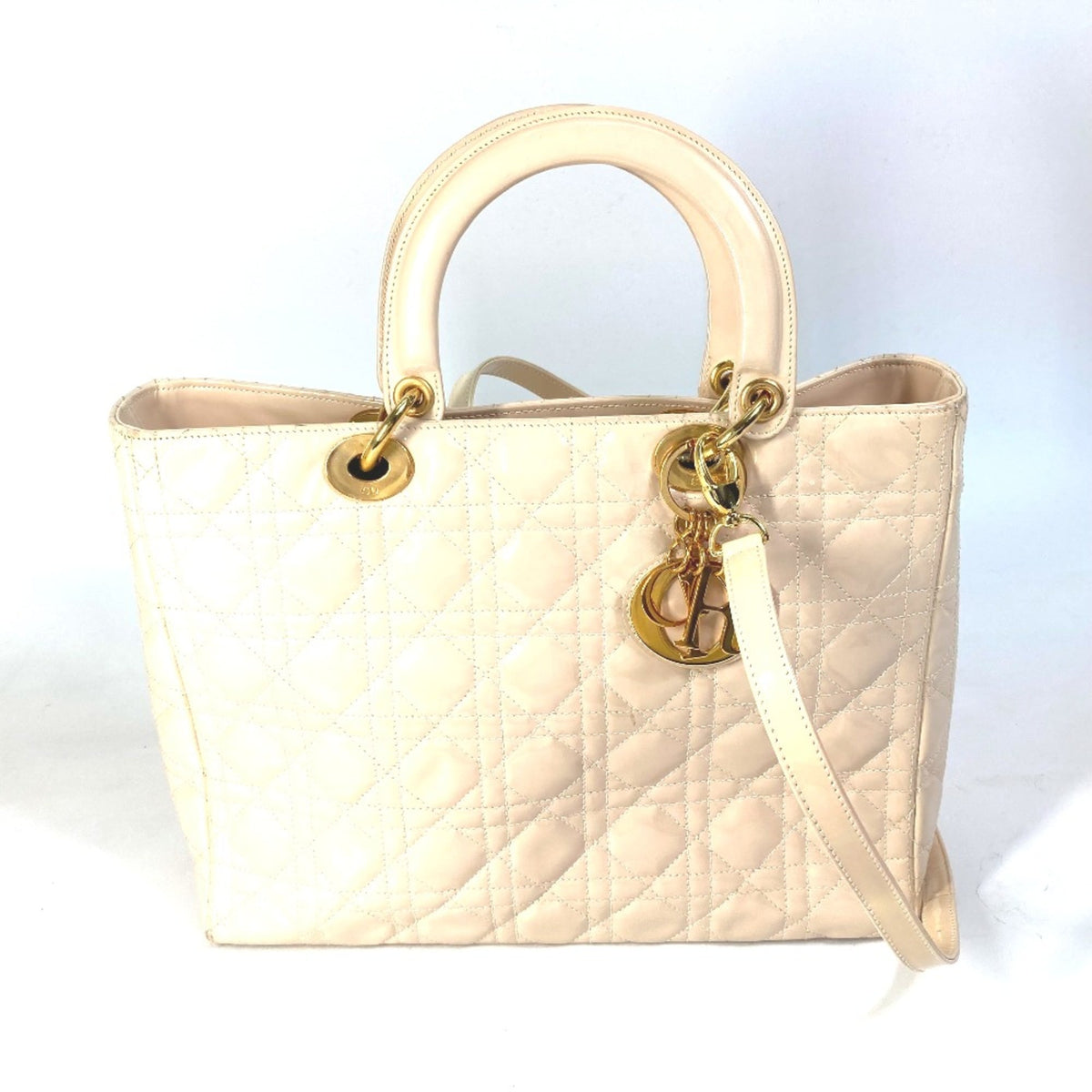 Christian Dior Beige Leather Handbag (Pre-Owned)