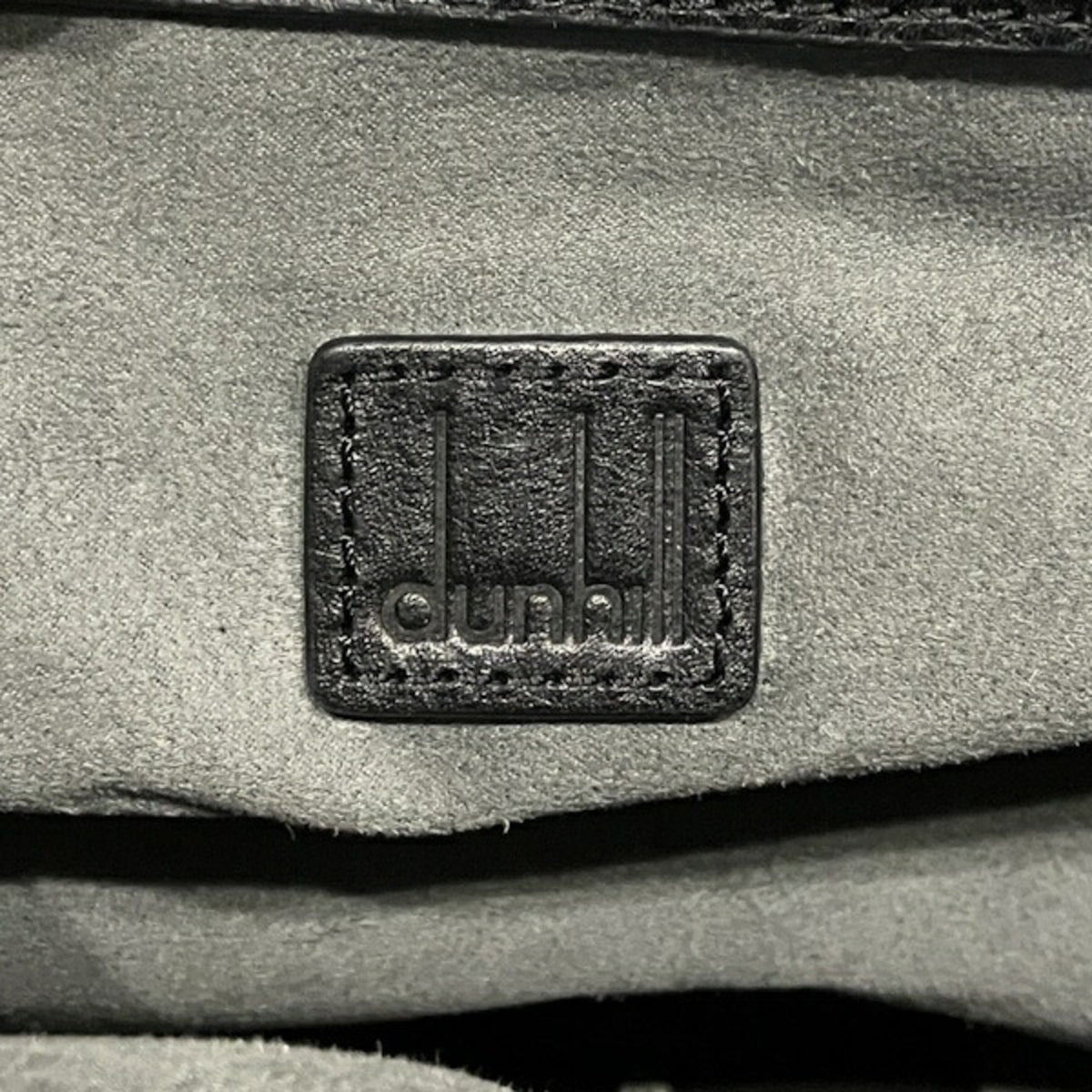 Dunhill Black Pvc Leather Briefcase Handbag (Pre-Owned)