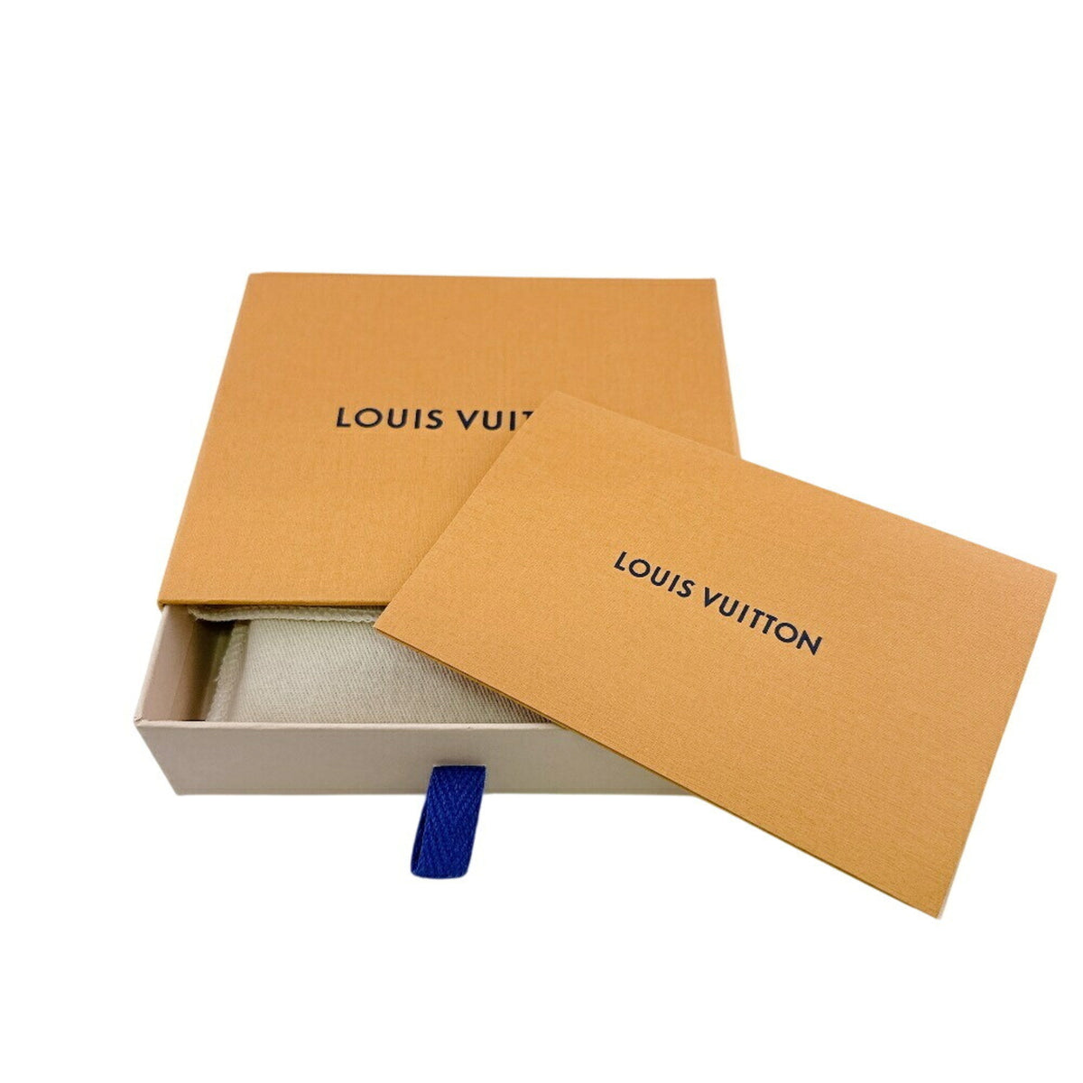 Louis Vuitton Blue Leather Wallet (Tri-Fold) (Pre-Owned)