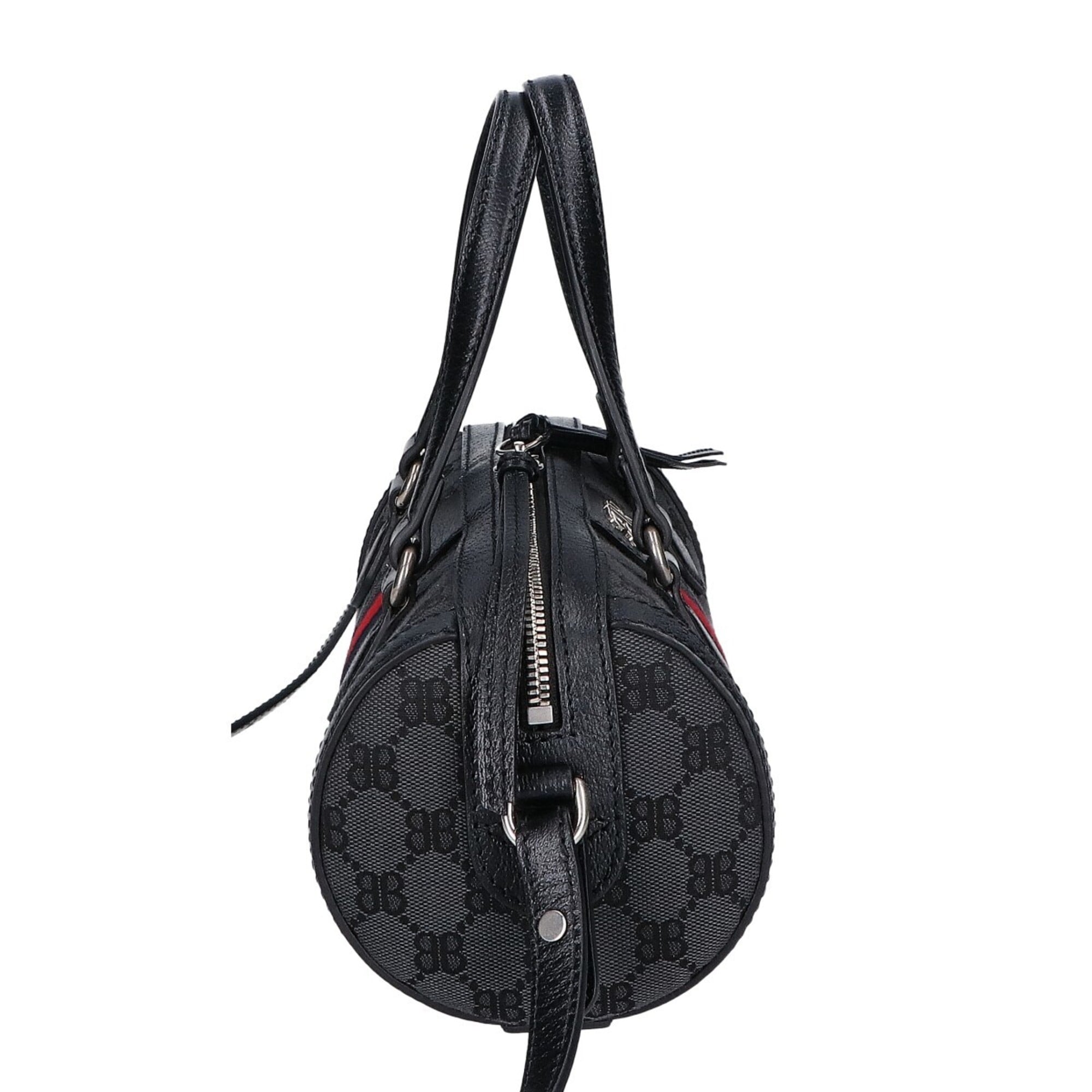 Balenciaga Black Canvas Handbag Shoulder Bag (Pre-Owned)