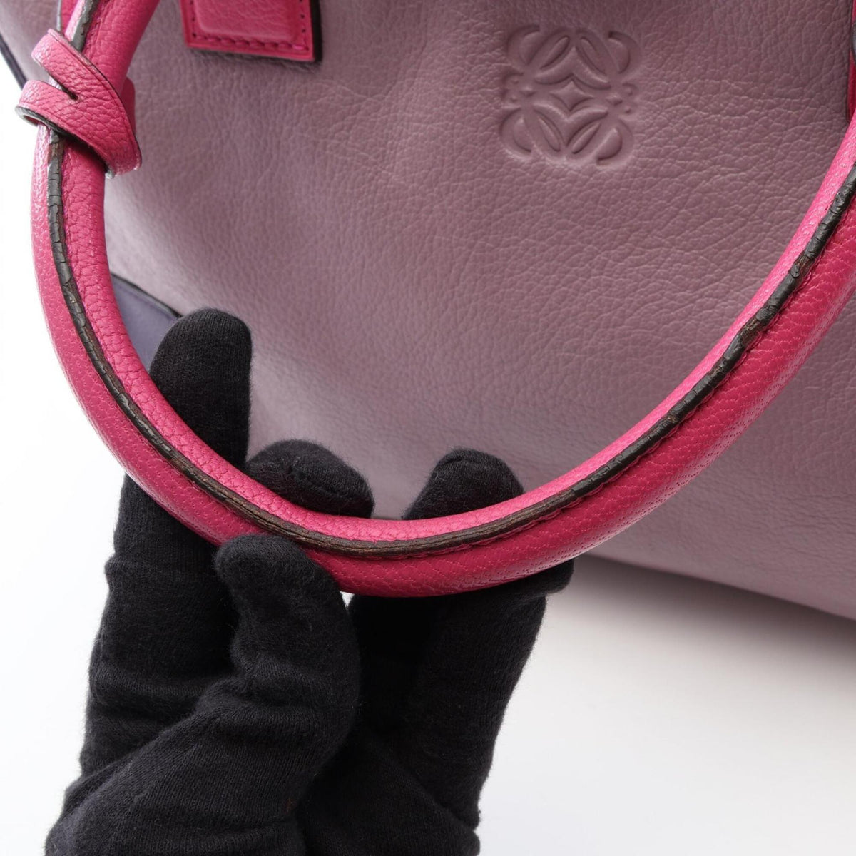 Loewe Pink Purple Leather Handbag (Pre-Owned)
