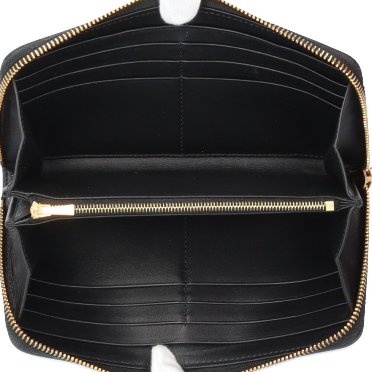 Celine Black Leather Long Wallet (Bi-Fold) (Pre-Owned)