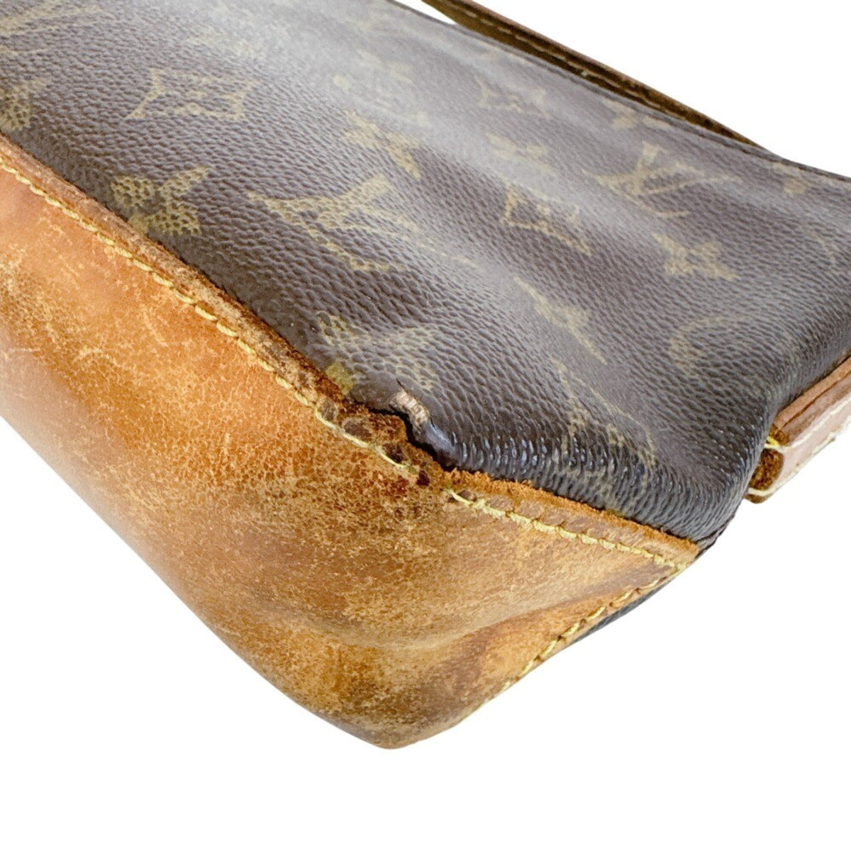 Louis Vuitton Brown Monogram Canvas Shoulder Bag (Pre-Owned)