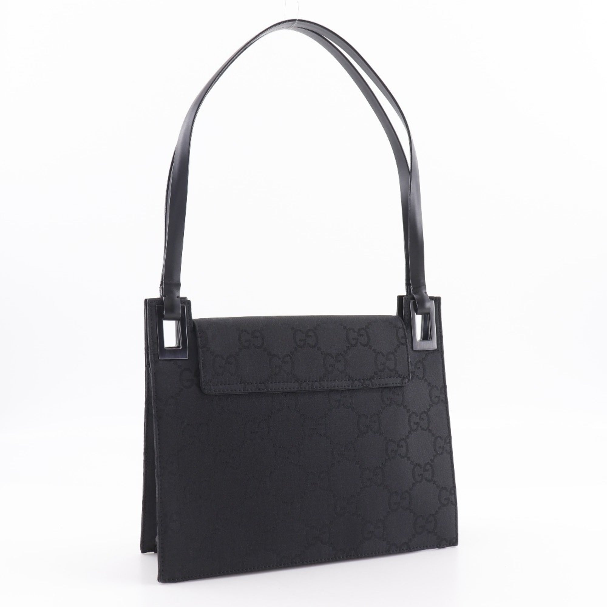 Gucci Black Satin Tote Bag (Pre-Owned)