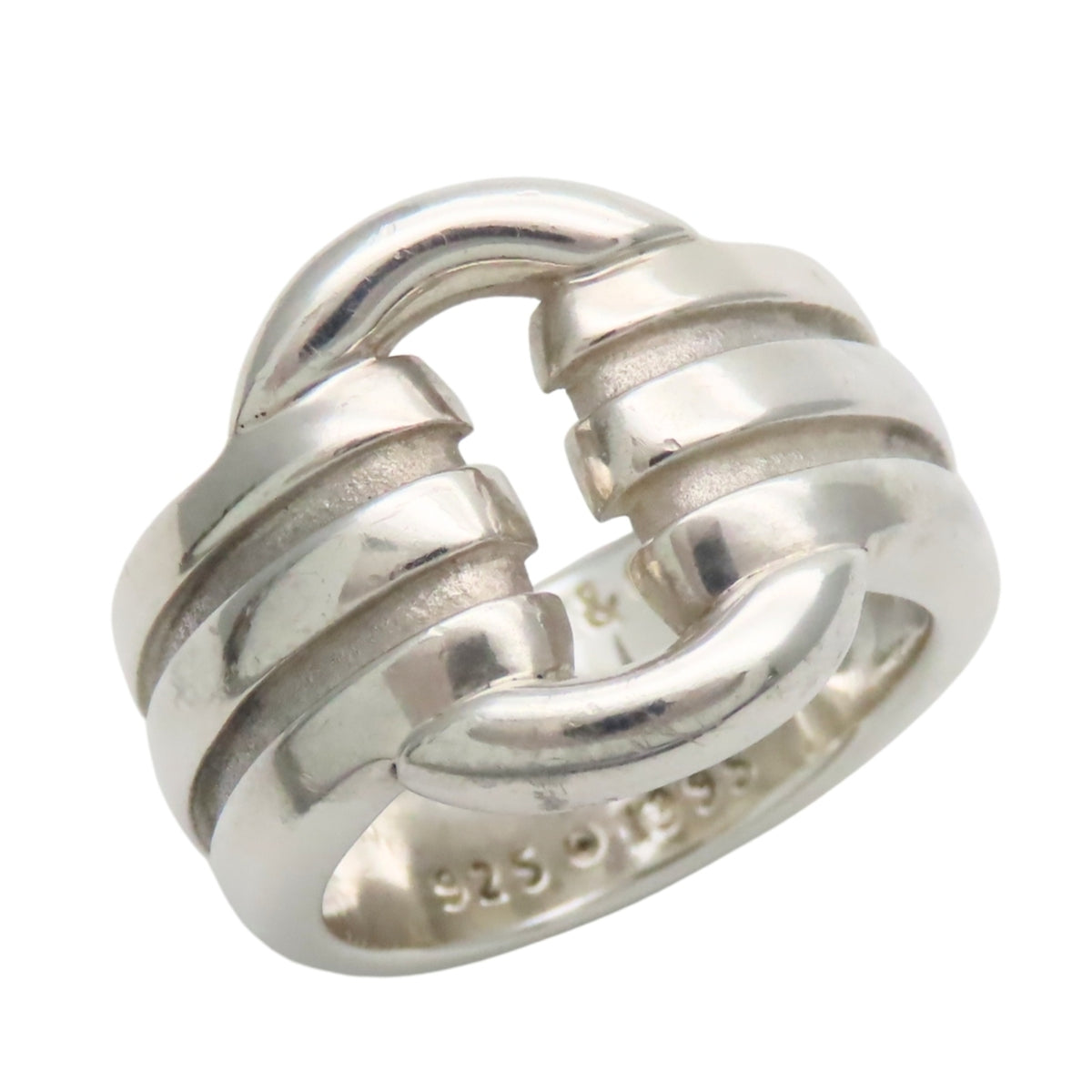 Tiffany Silver Silver 925 Band Ring (Pre-Owned)