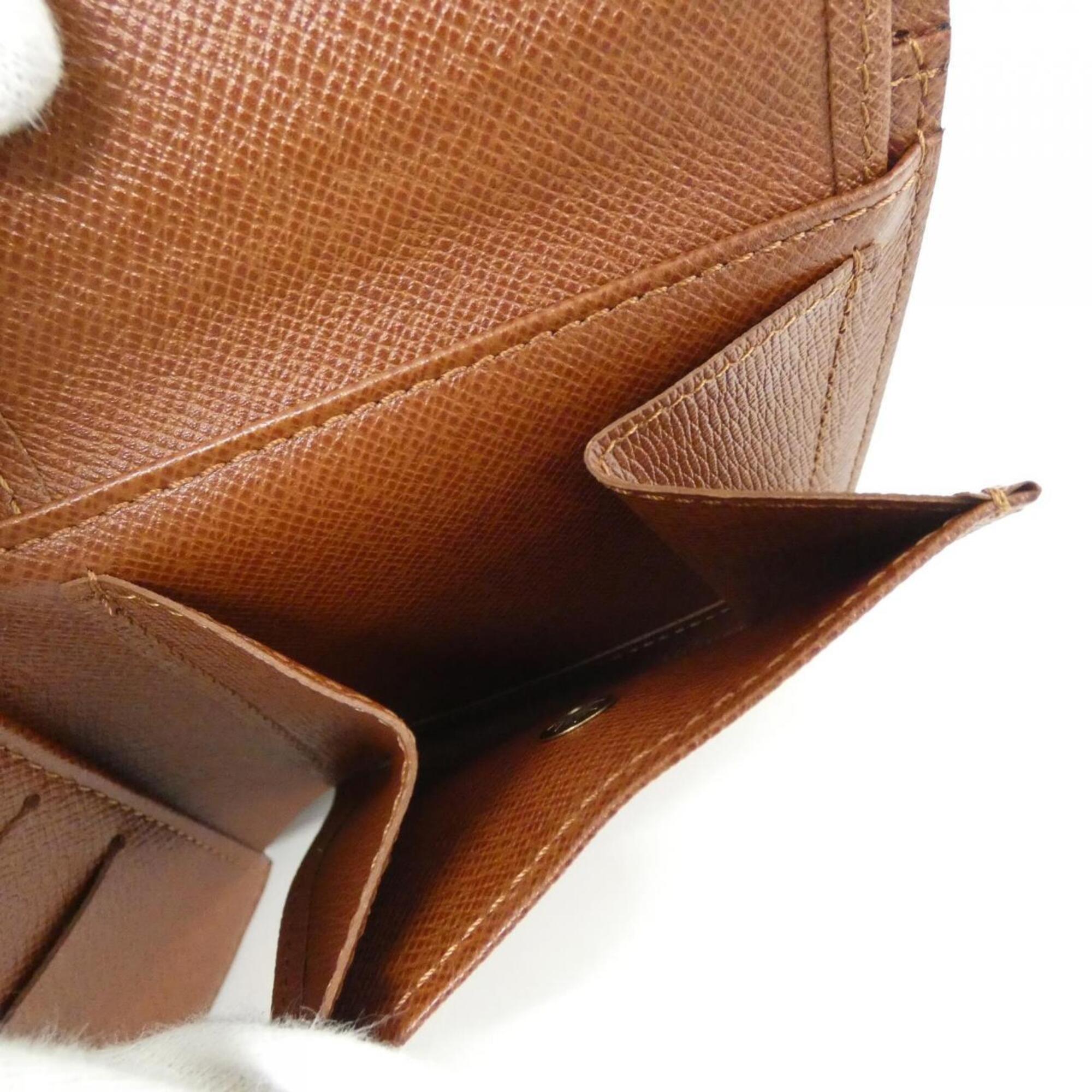 Louis Vuitton Marron Coated Canvas Wallet (Bi-Fold) (Pre-Owned)