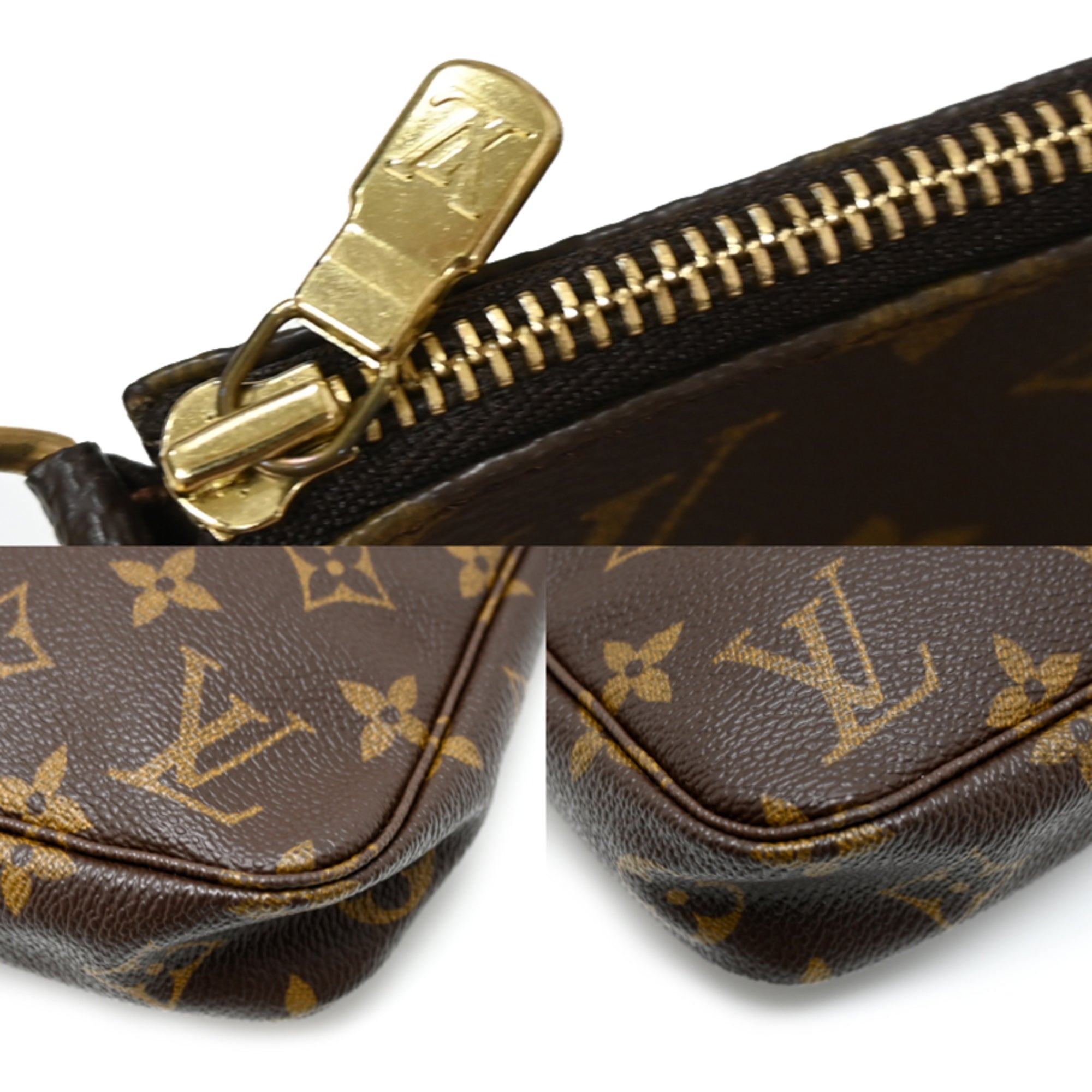 Louis Vuitton Brown Monogram Pochette Shoulder Bag (Pre-Owned)