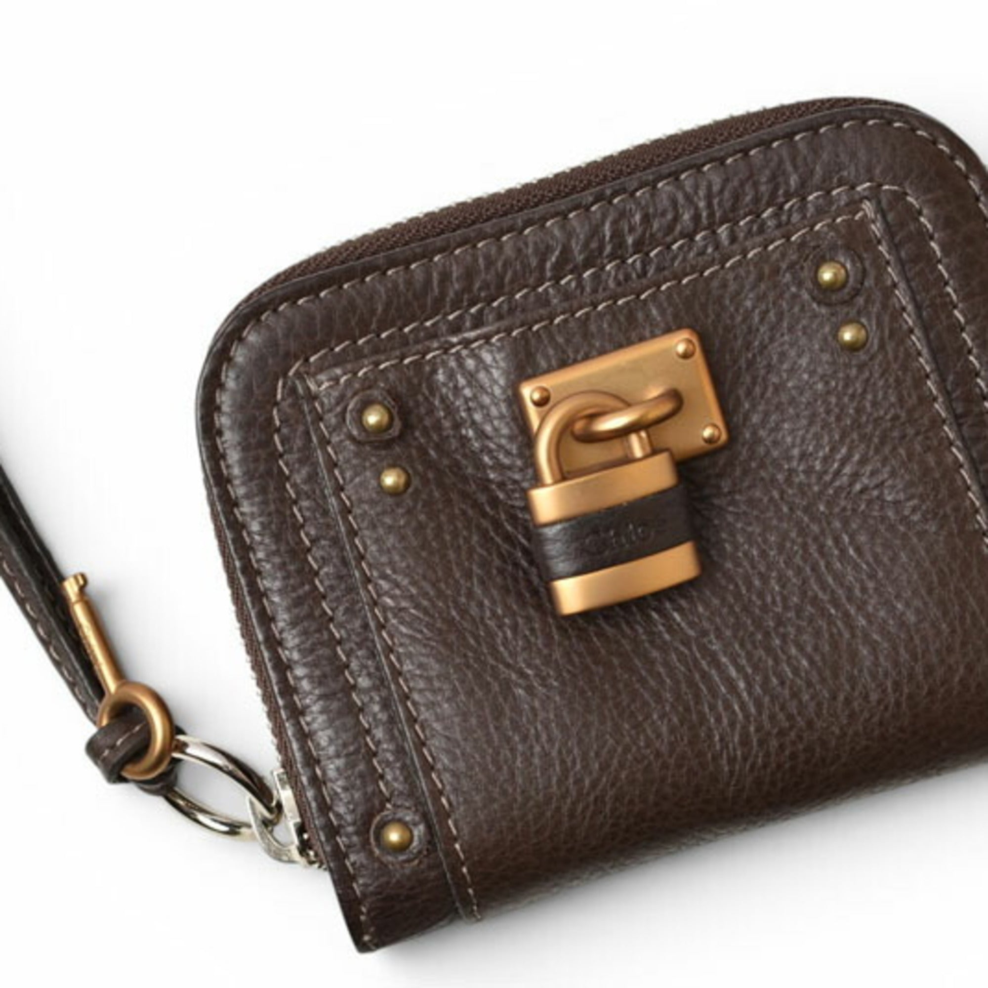 Chloé Paddington Brown Leather Wallet (Bi-Fold) (Pre-Owned)