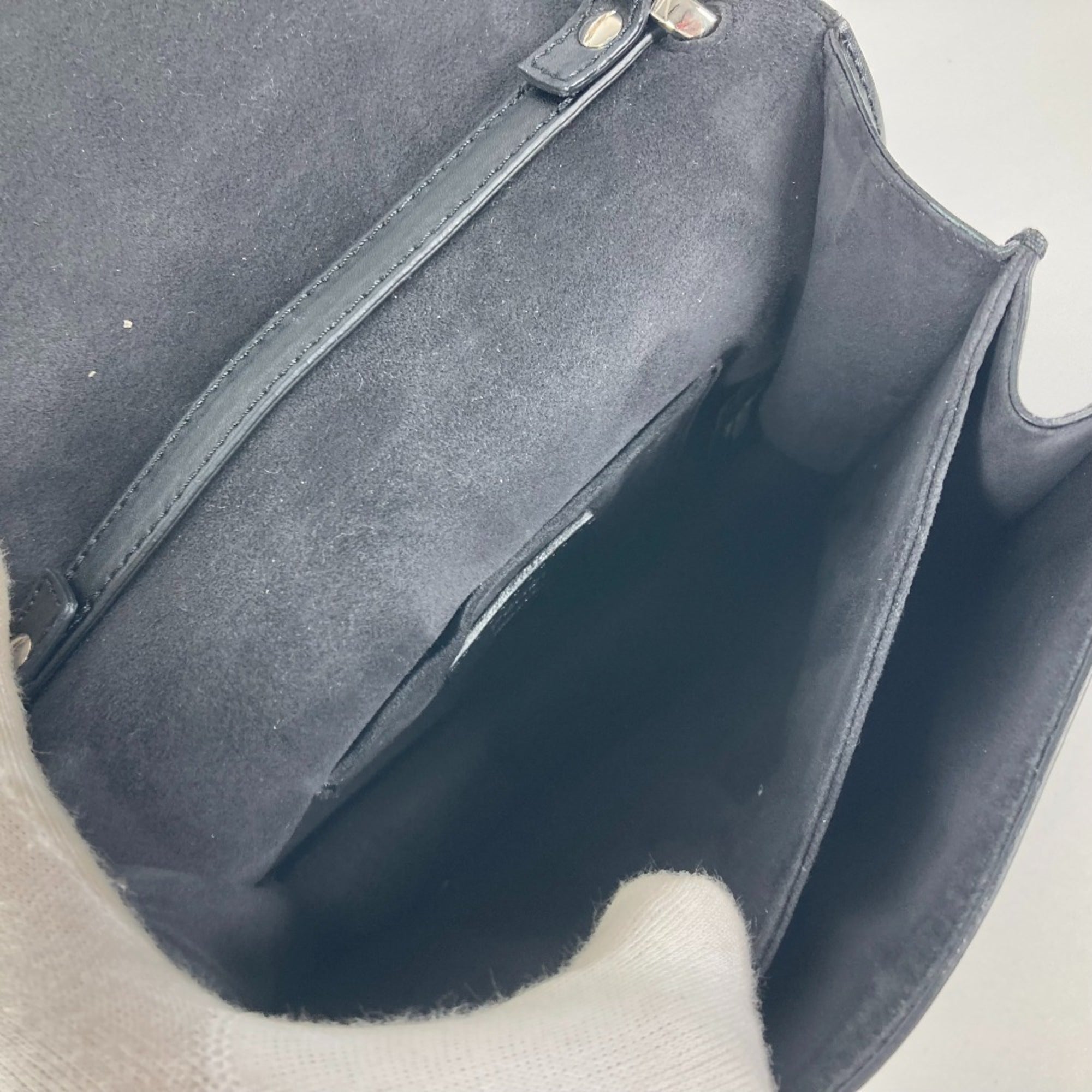 Fendi Black Leather Handbag (Pre-Owned)