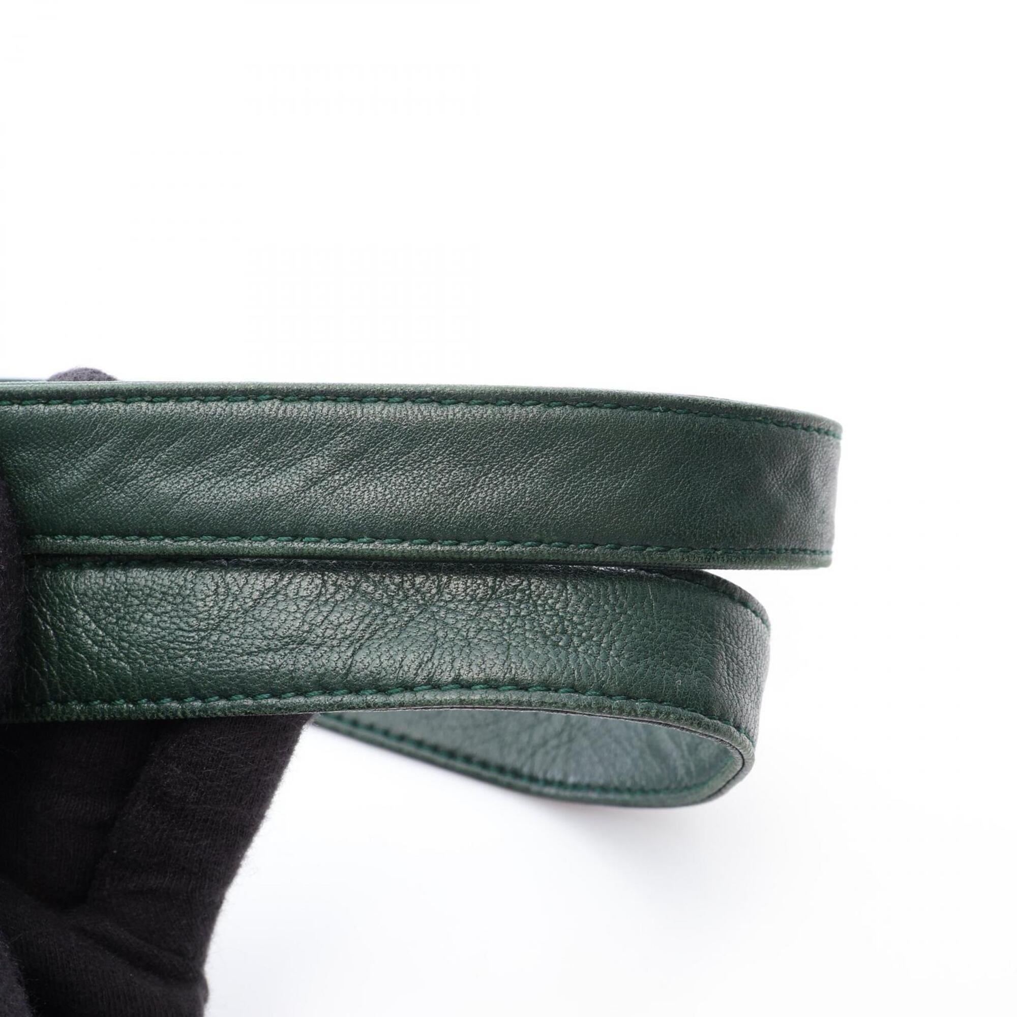 Loewe Green Leather Handbag Tote Bag (Pre-Owned)