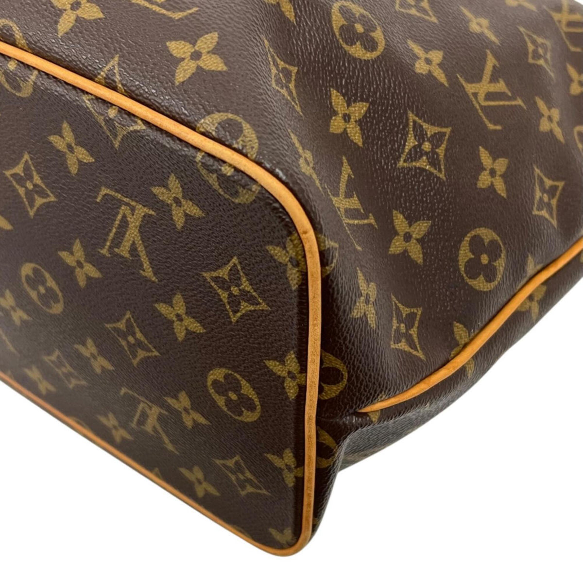 Louis Vuitton Brown Monogram Leather Handbag Shoulder Bag (Pre-Owned)