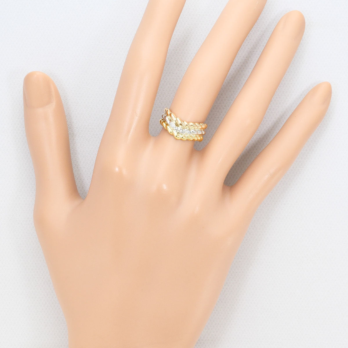 Unbranded Pink Gold Platinum Yellow Gold Yellow Gold (18K) Pink Gold (18K) Platinum 900 Band Ring (Pre-Owned)