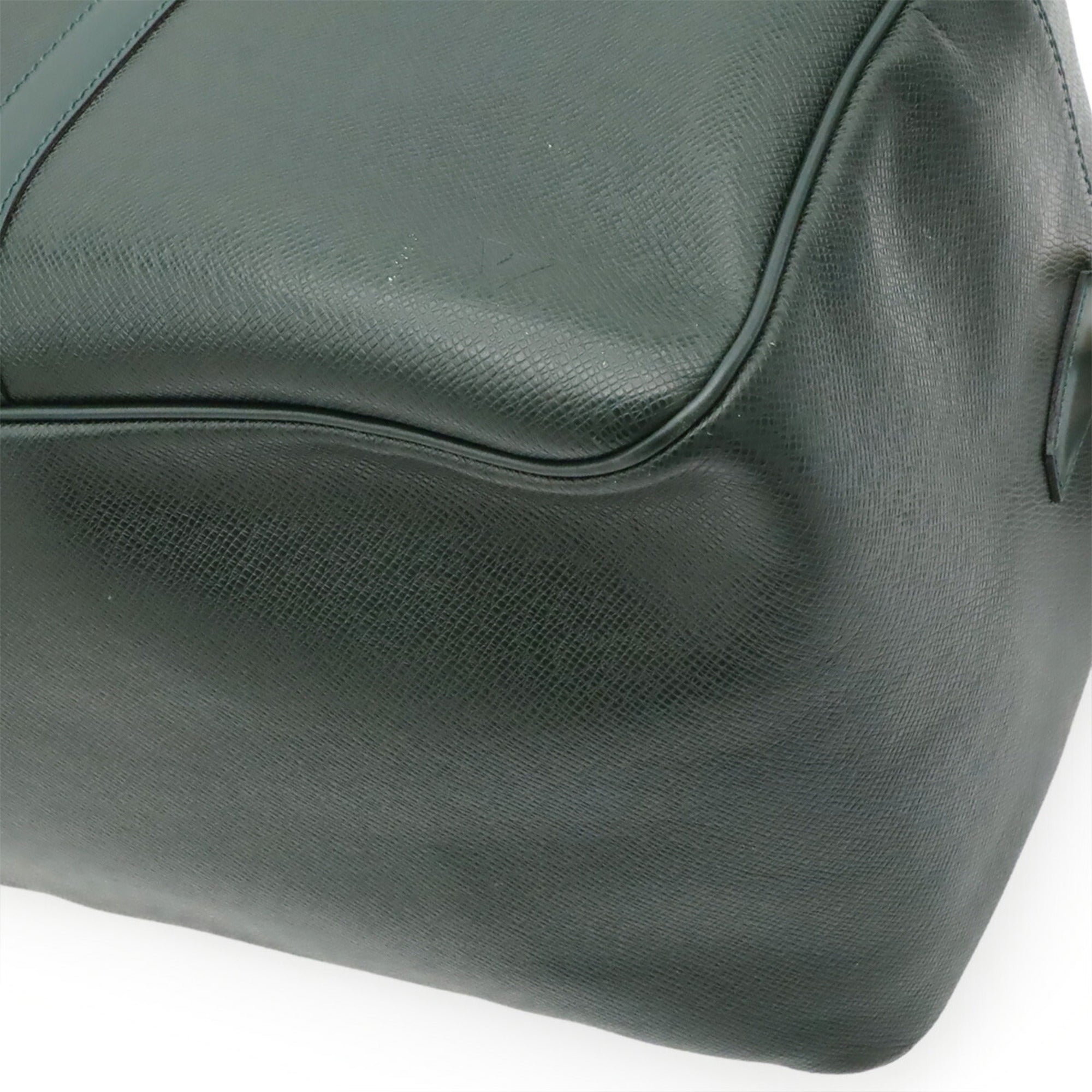 Louis Vuitton Episea Green Taiga Leather Boston Bag Shoulder Bag (Pre-Owned)