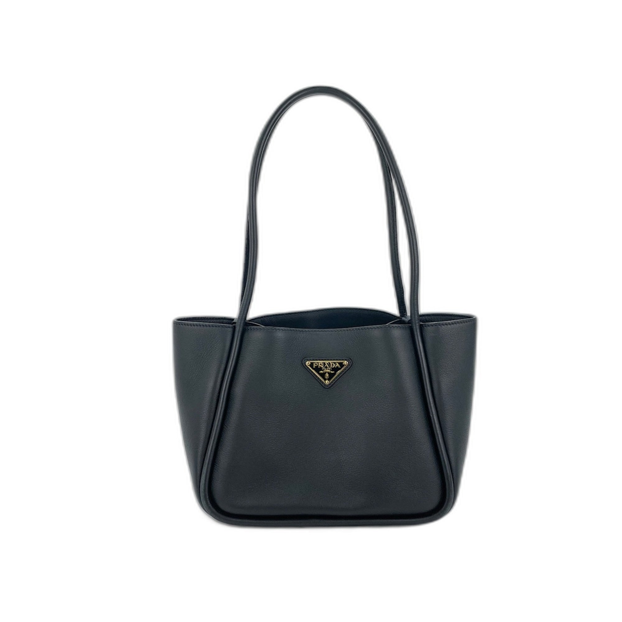 Prada Black Leather Tote Bag (Pre-Owned)