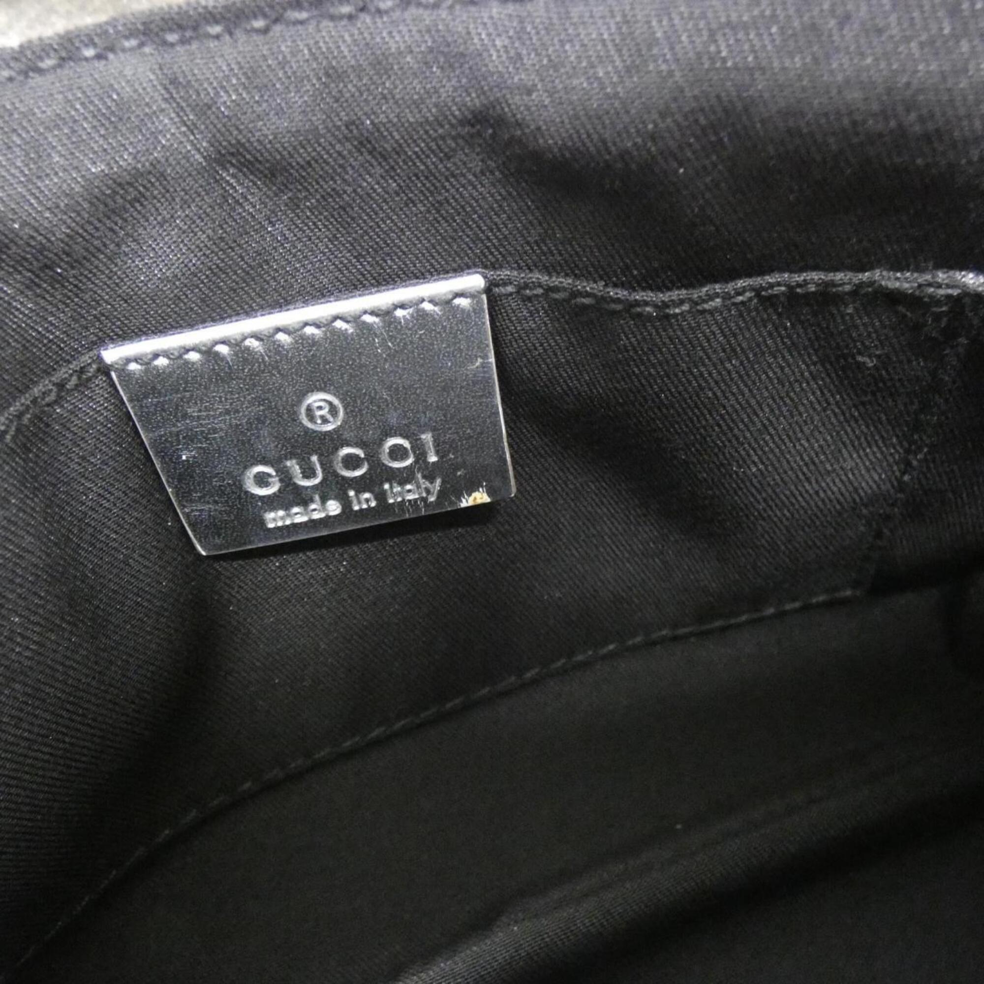Gucci Gg Canvas Silver Gg Canvas Handbag (Pre-Owned)