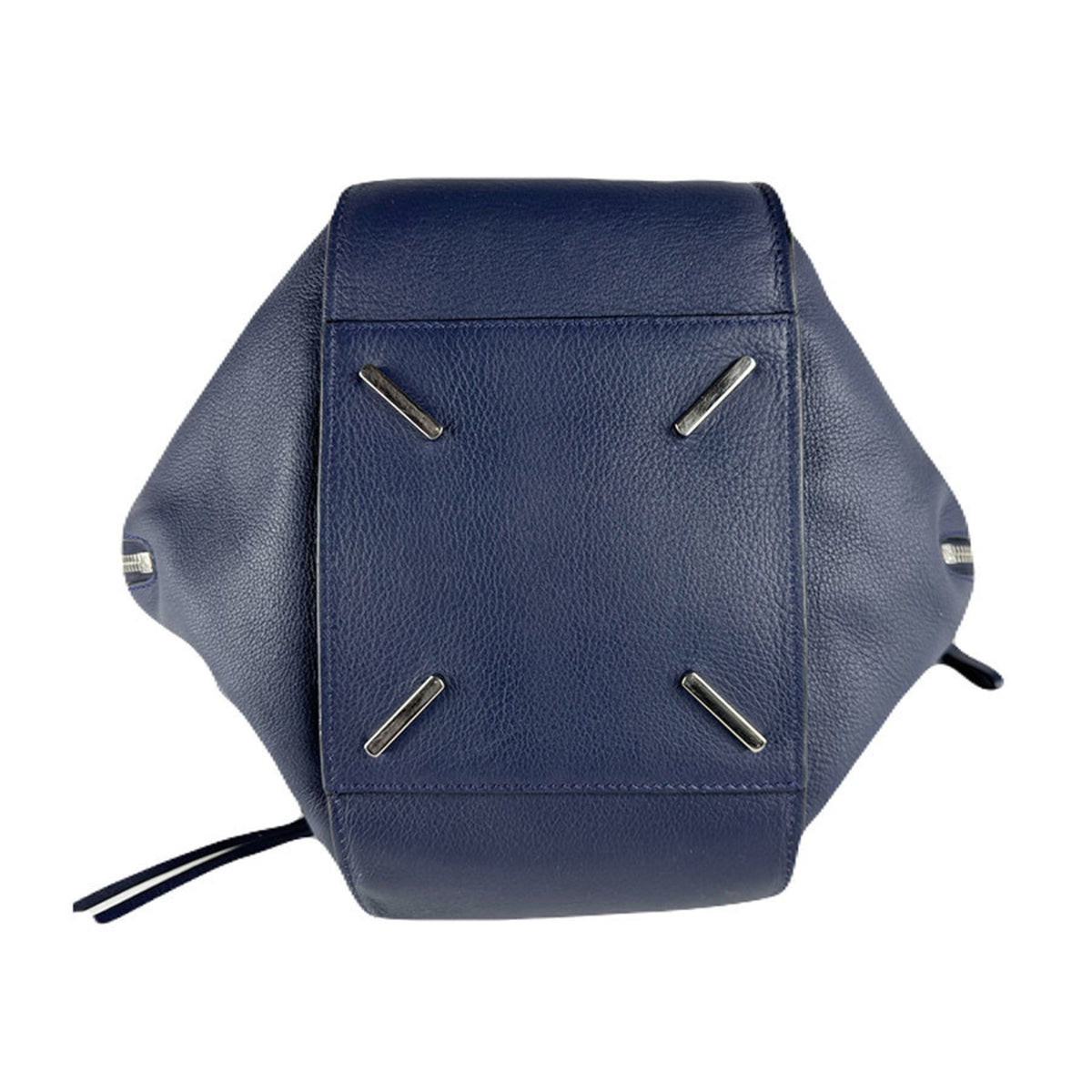 Loewe Navy Leather Handbag Shoulder Bag (Pre-Owned)