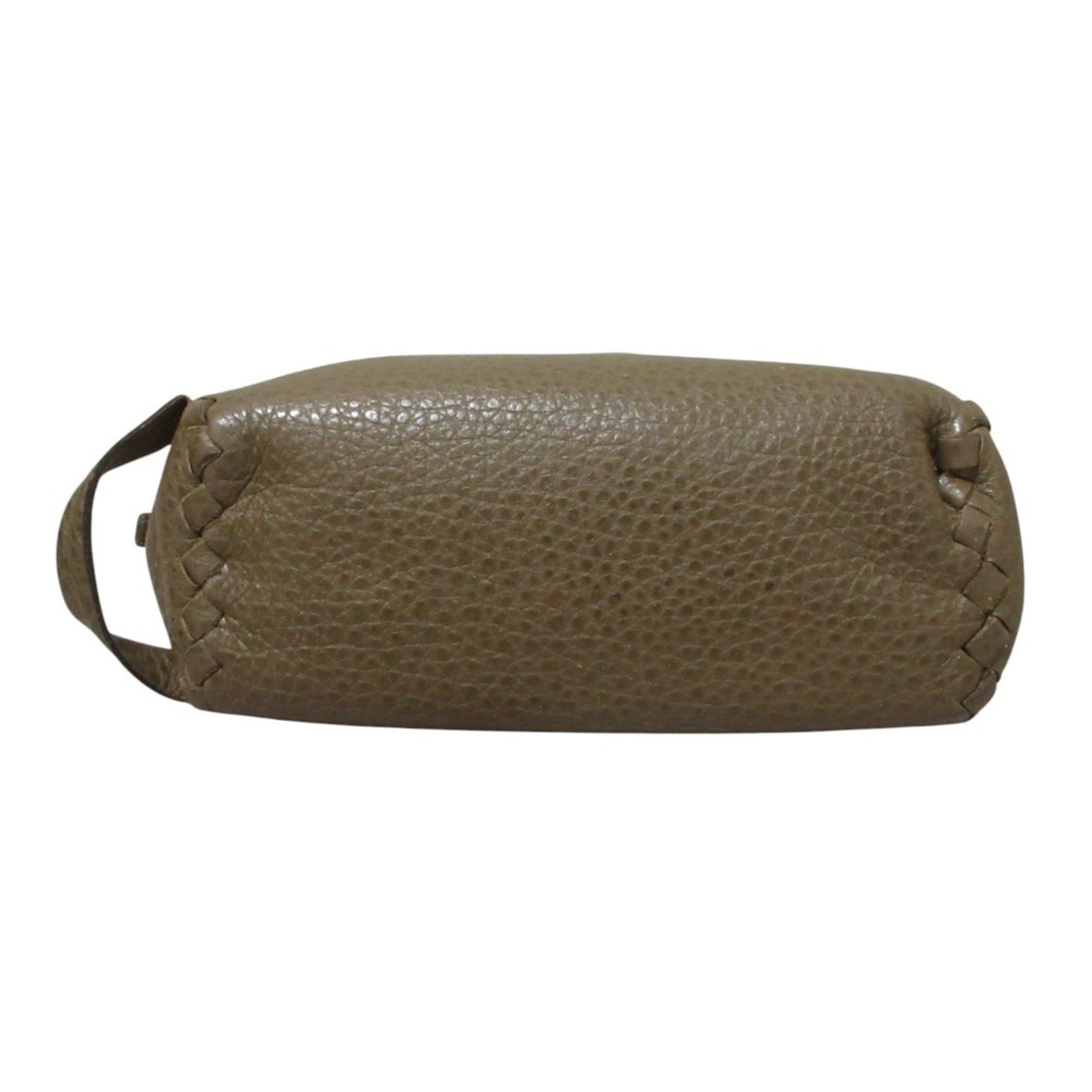 Bottega Veneta Brown Leather Clutch Bag (Pre-Owned)