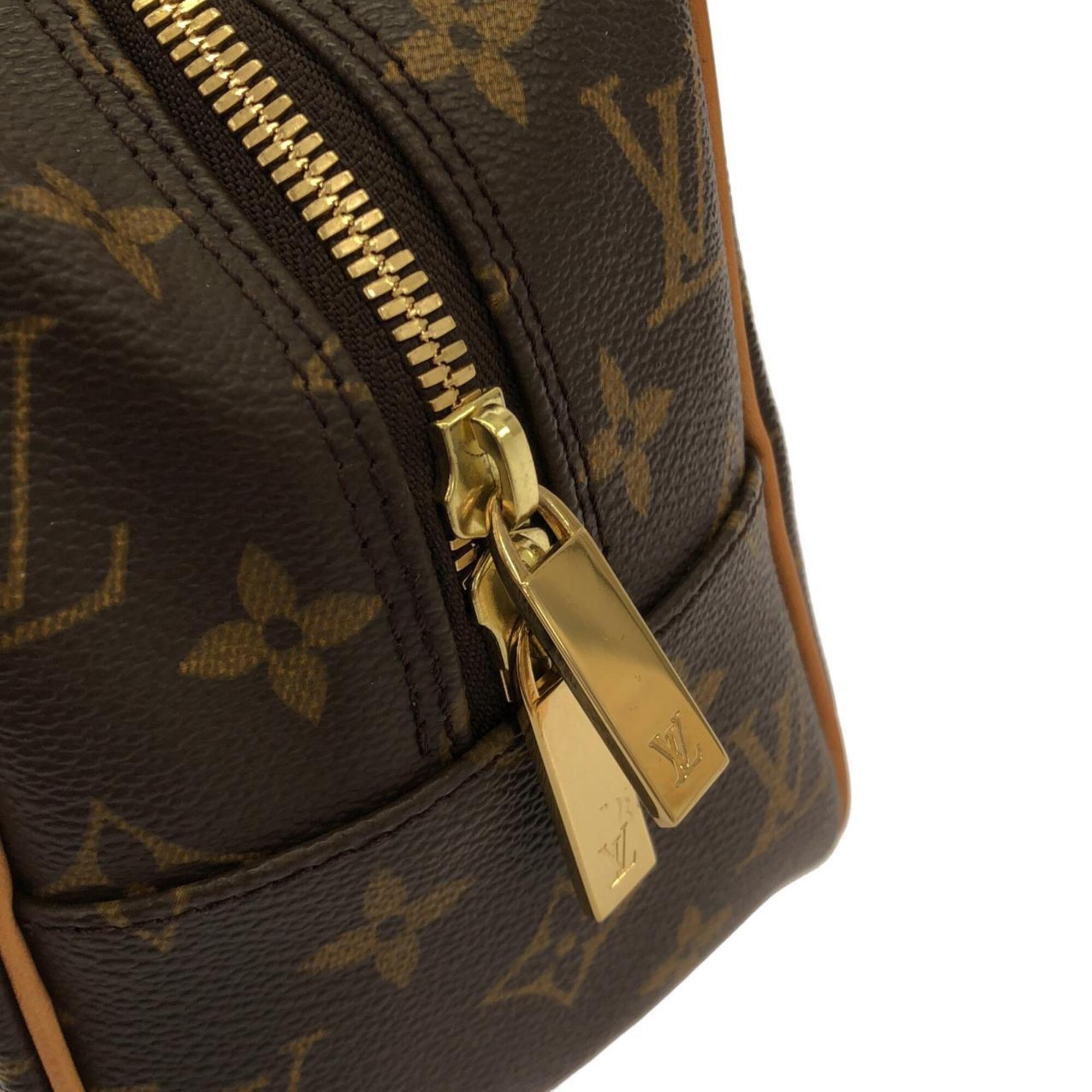 Louis Vuitton Monogram Marron Coated Canvas Shoulder Bag (Pre-Owned)