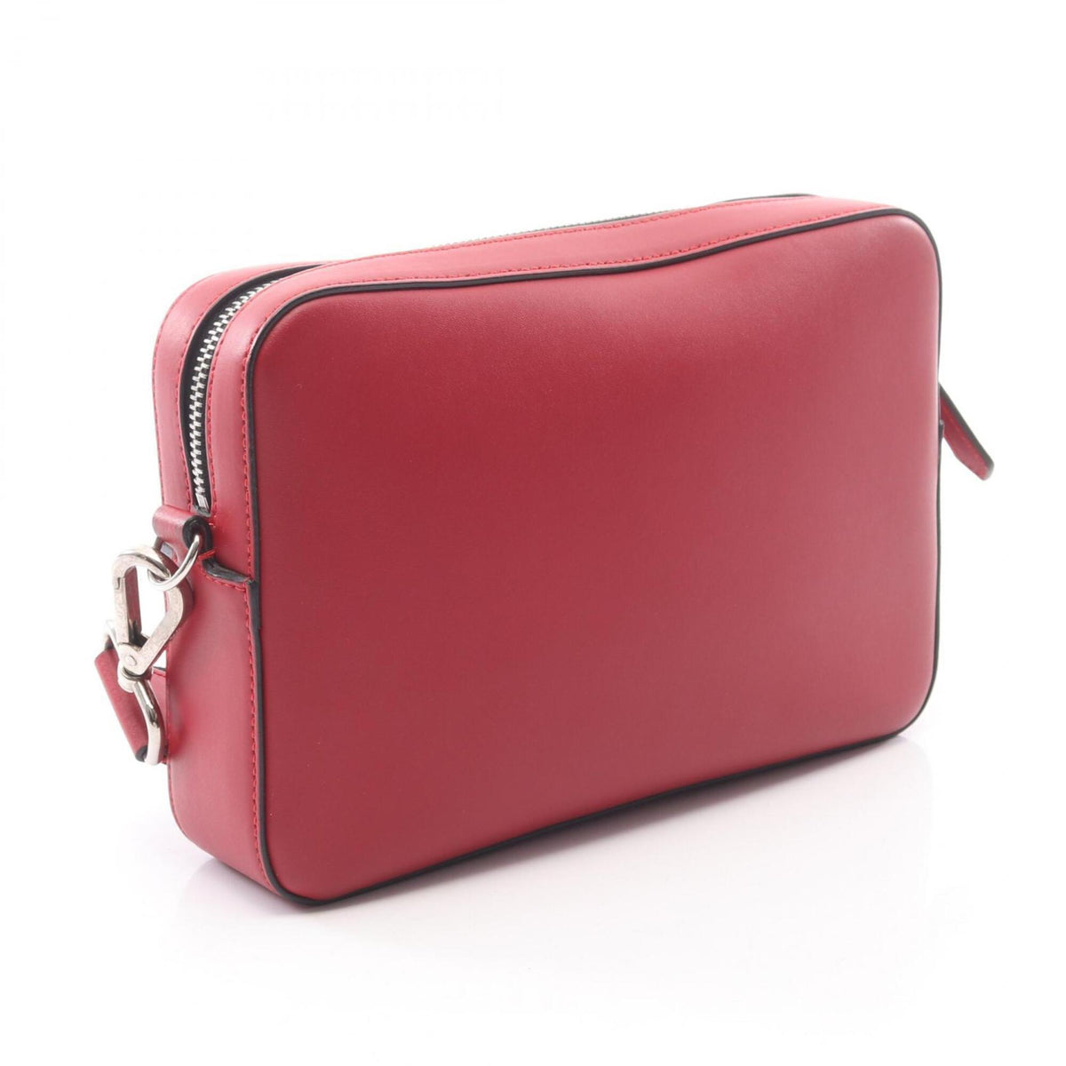 Fendi Red Color Leather Handbag Shoulder Bag (Pre-Owned)
