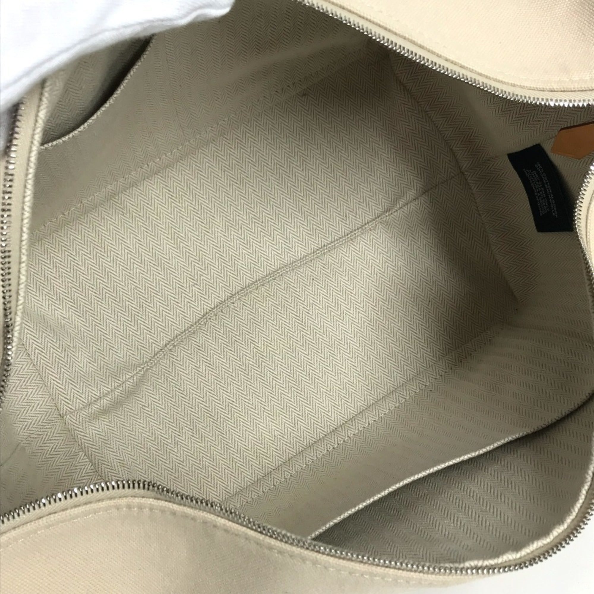 Hermes Beige Cotton Pouch Vanity Bag (Pre-Owned)