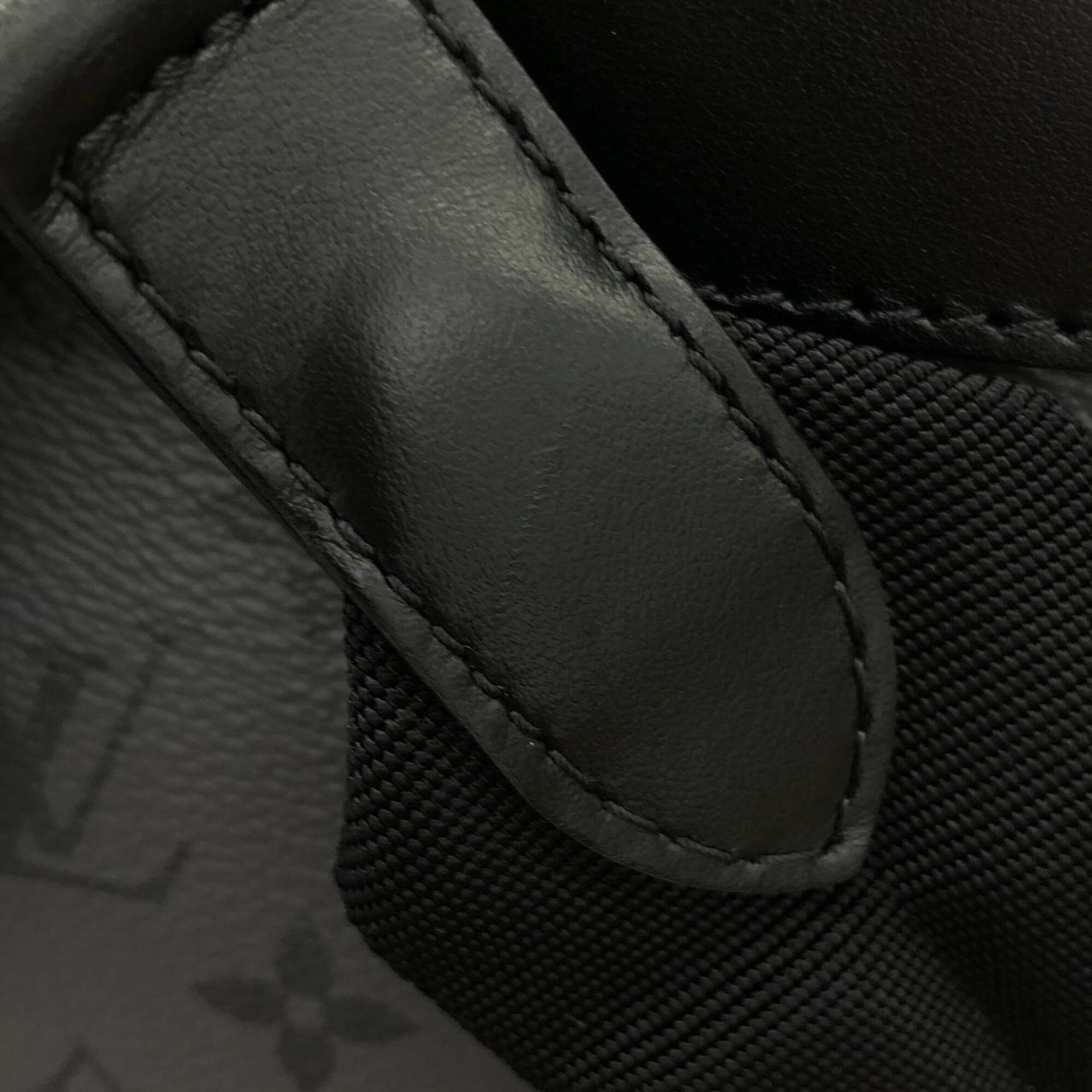 Louis Vuitton Black Gris Coated Canvas Backpack (Pre-Owned)