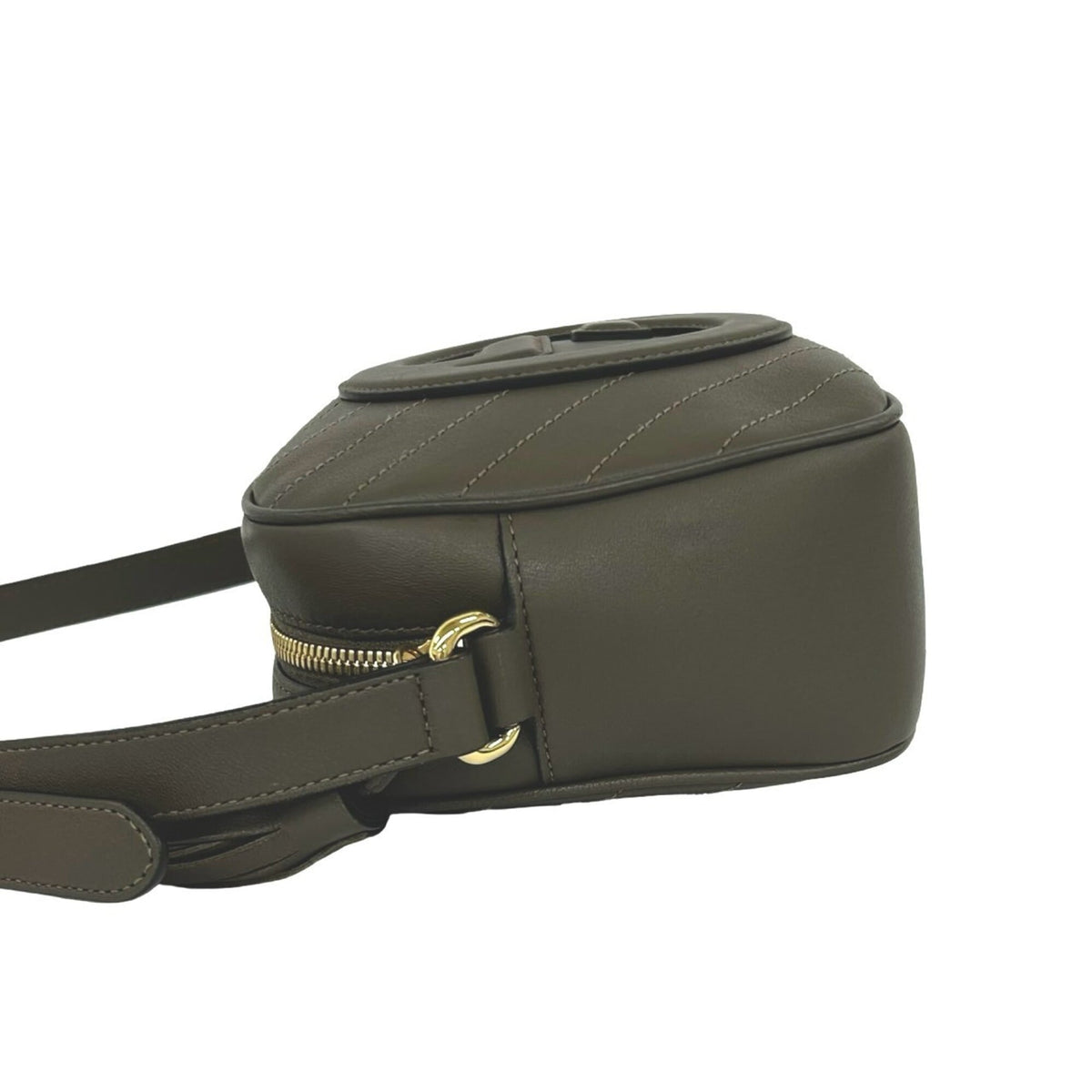 Gucci Brown Leather Pochette Shoulder Bag (Pre-Owned)