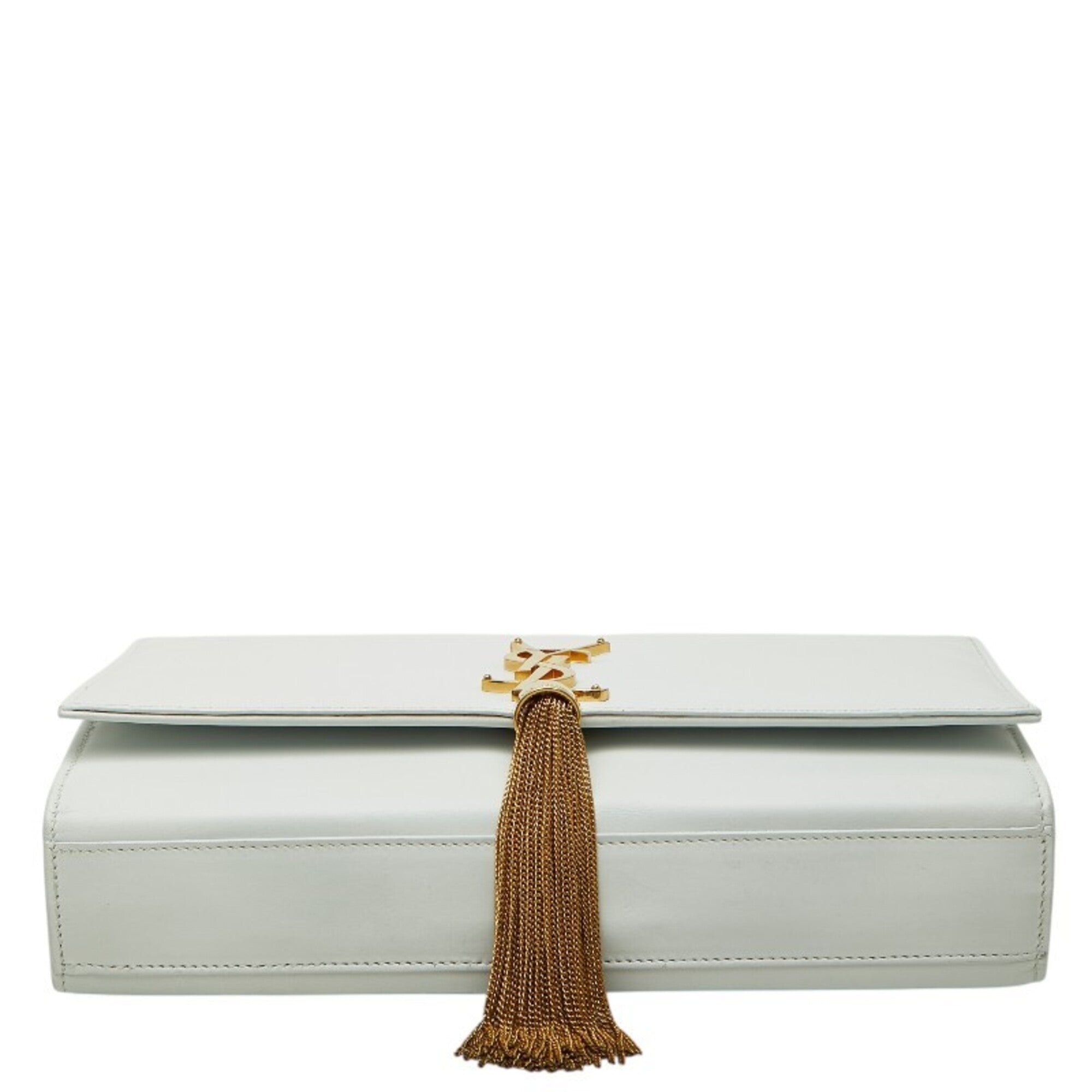 Saint Laurent White Leather Shoulder Bag (Pre-Owned)