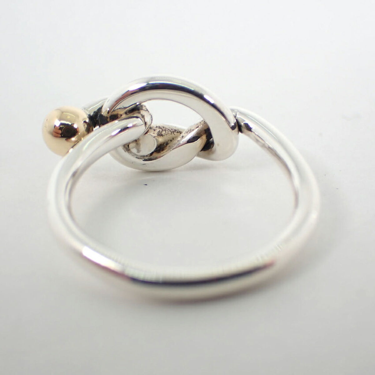 Tiffany Yellow Gold (18K) Sterling Silver 925 Band Ring (Pre-Owned)