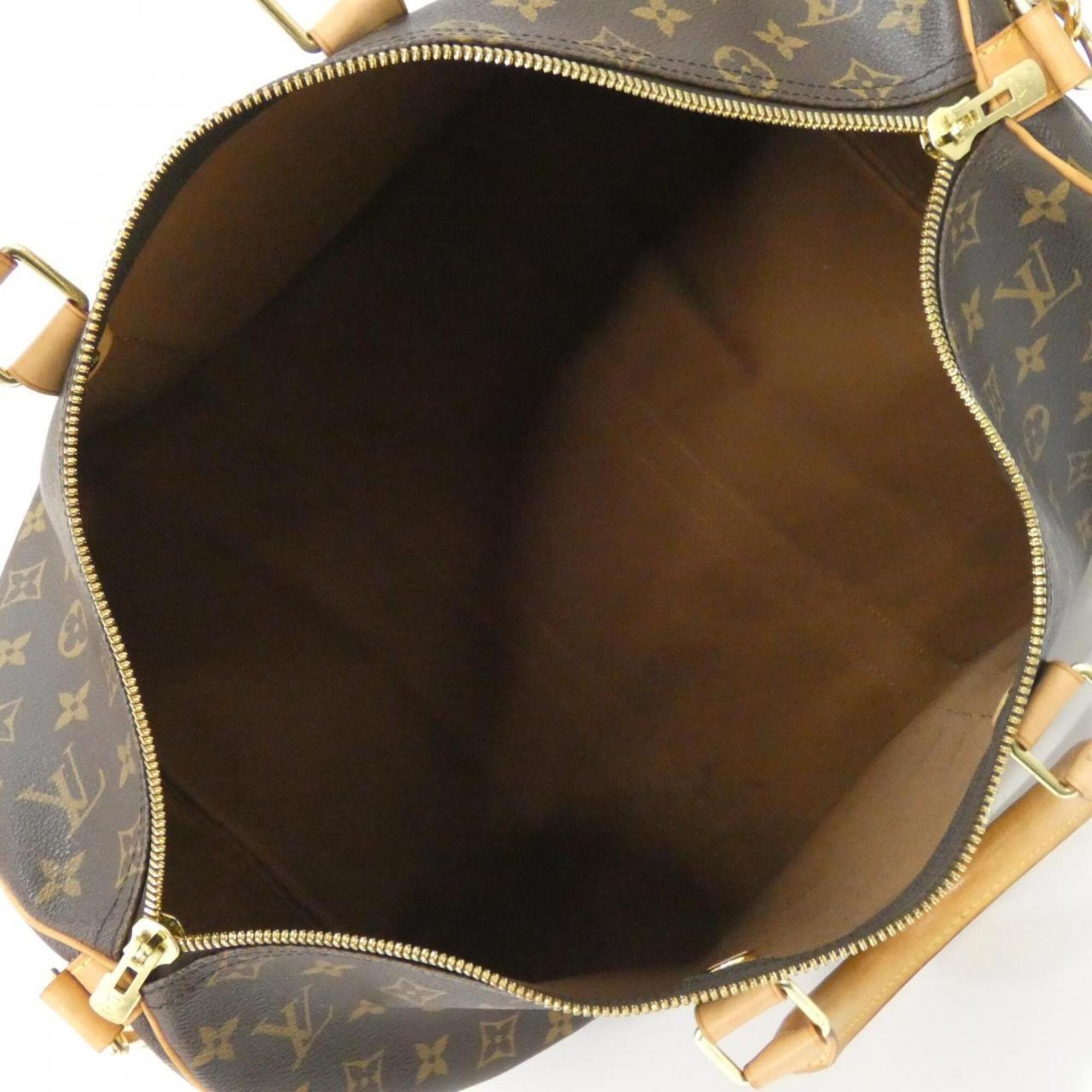 Louis Vuitton Marron Coated Canvas Boston Bag (Pre-Owned)