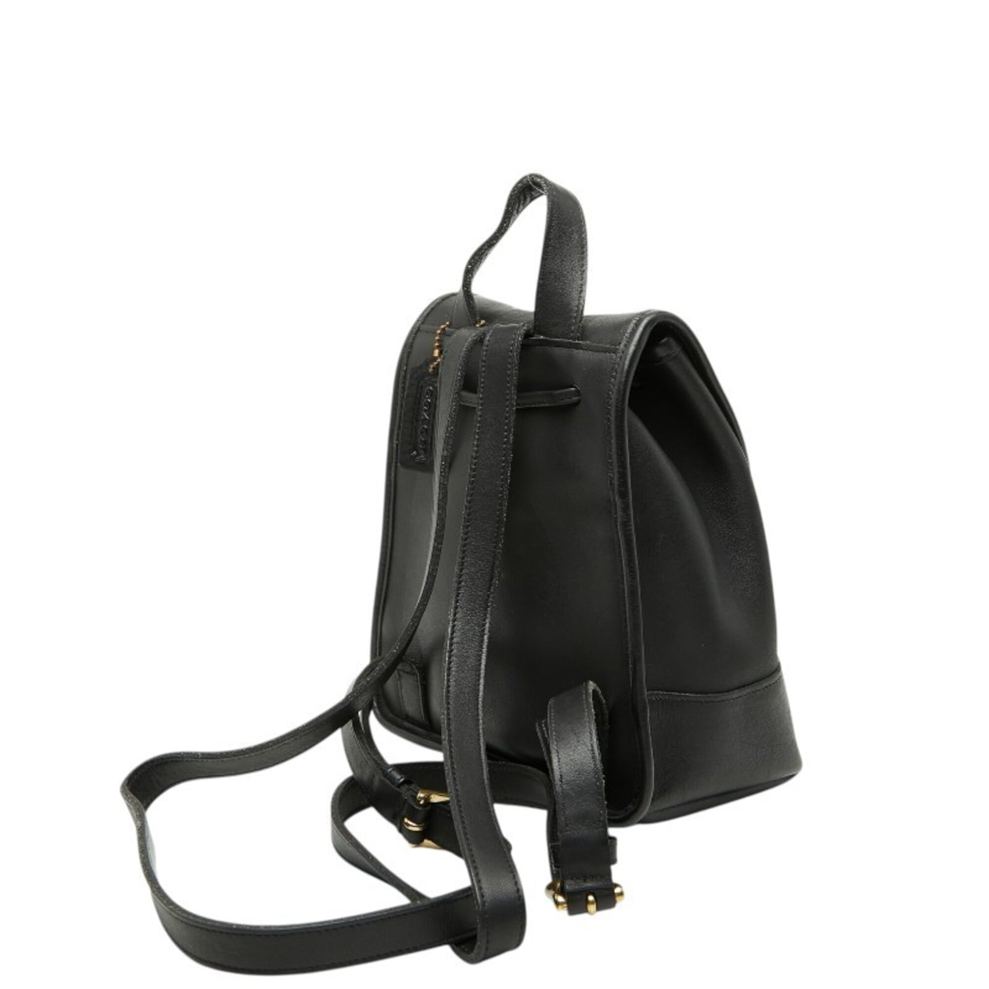 Coach Black Leather Backpack (Pre-Owned)