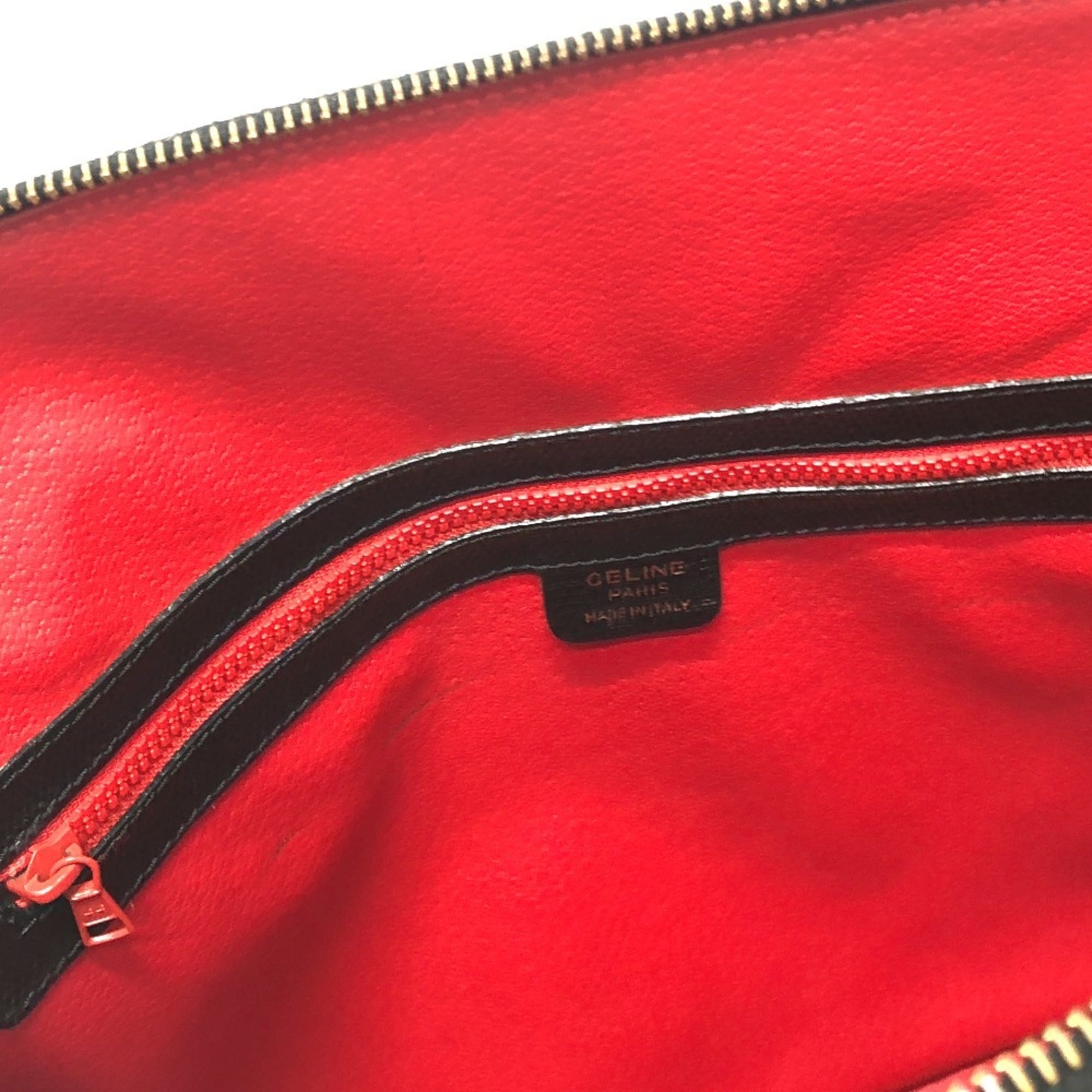 Celine Black Leather Handbag Tote Bag (Pre-Owned)