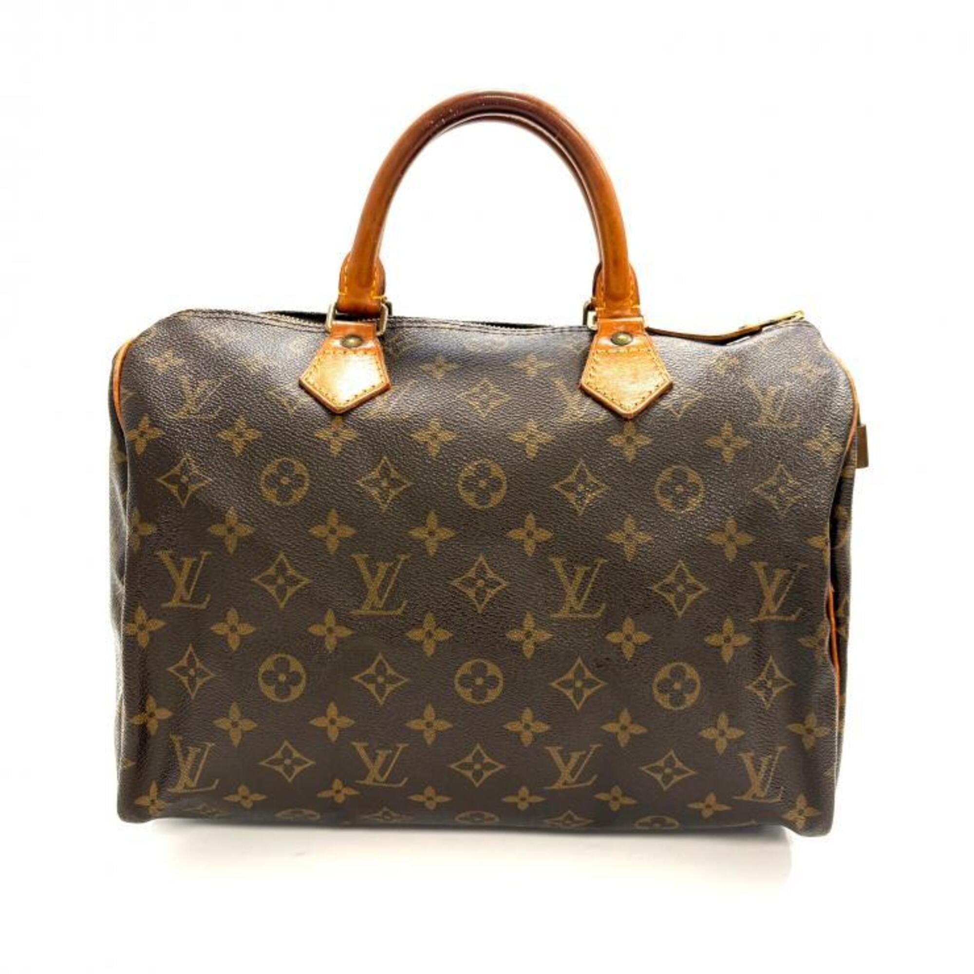 Louis Vuitton Beige Brown Monogram Handbag (Pre-Owned)